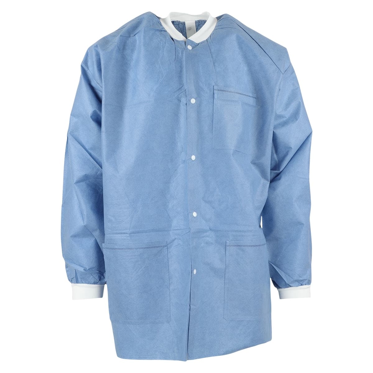 ValuMax Extra-Safe AAMI Level 3 Lab Jacket, Large, Ceil Blue, 10/Pack, 3630CBL - Extra-Safe Ceil Blue Lab Jacket Large Latex-Free Fluid Resistant AAMI Level 3 Pack of 10 - Image 1