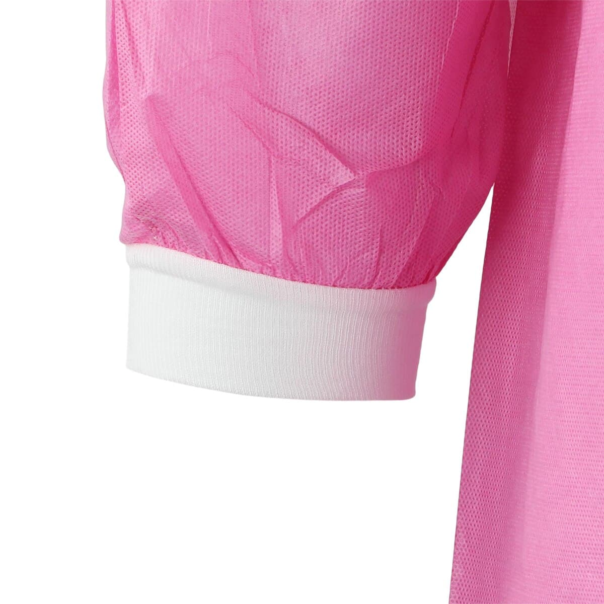 Extra-Safe Lab Coat, Raspberry, Medium, AAMI Level 3, Latex-Free, Knee-Length, 10/Pk, 3660RBM thumbnail 4