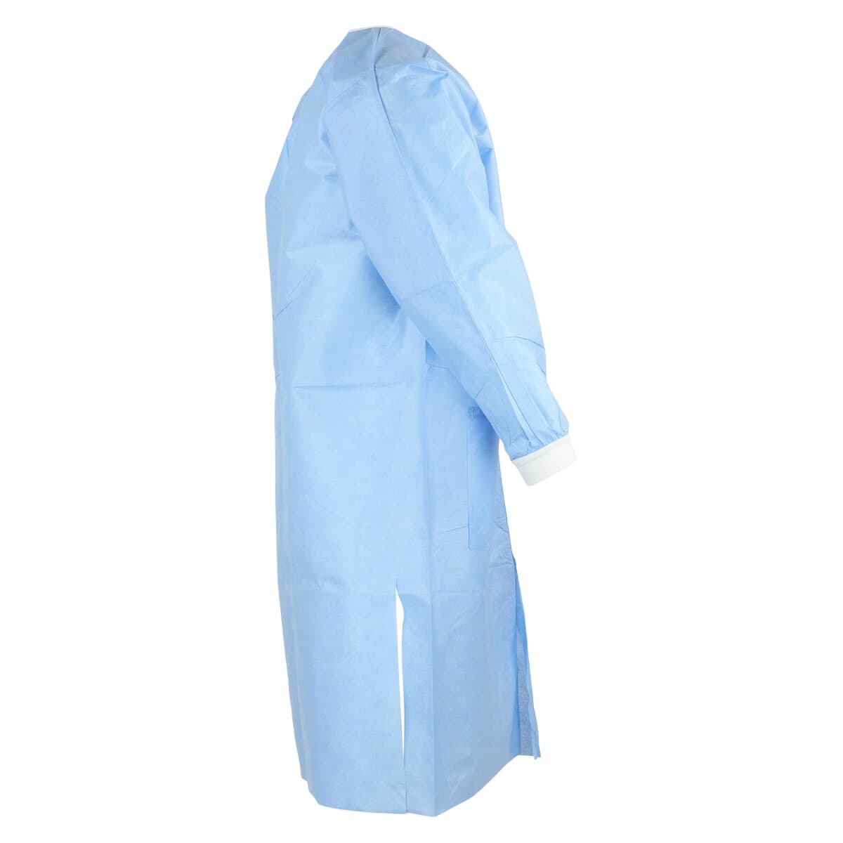 Extra-Safe Knee-Length Lab Coat, Medical Blue, Small, Latex-Free, AAMI Level 3, 10/Pk, 3660MBS thumbnail 3