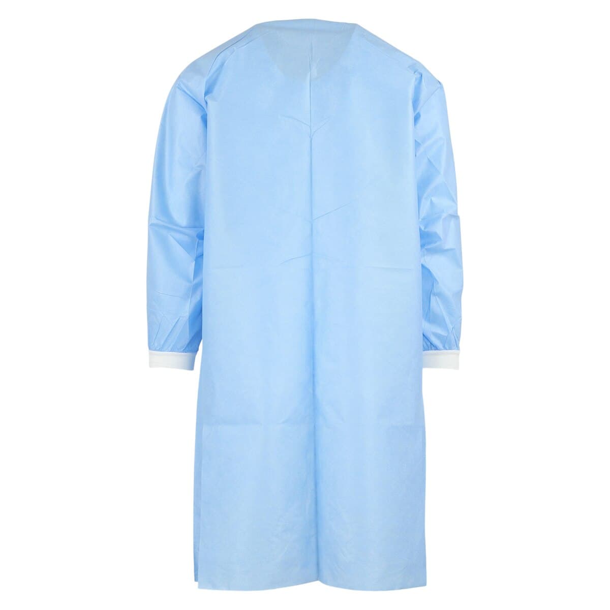 ValuMax Extra-Safe Lab Coat, Medical Blue, X-Large, Knee-Length, 3-Layer SMS, 10/Pack, 3660MBXL thumbnail 4