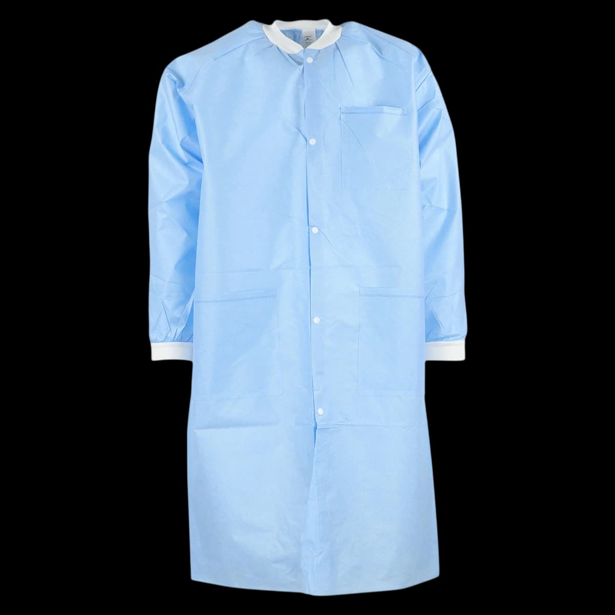 ValuMax Extra-Safe Lab Coat, Medical Blue, X-Large, Knee-Length, 3-Layer SMS, 10/Pack, 3660MBXL - Extra-Safe Lab Coats Medical Blue XL 10/Pk - Image 1