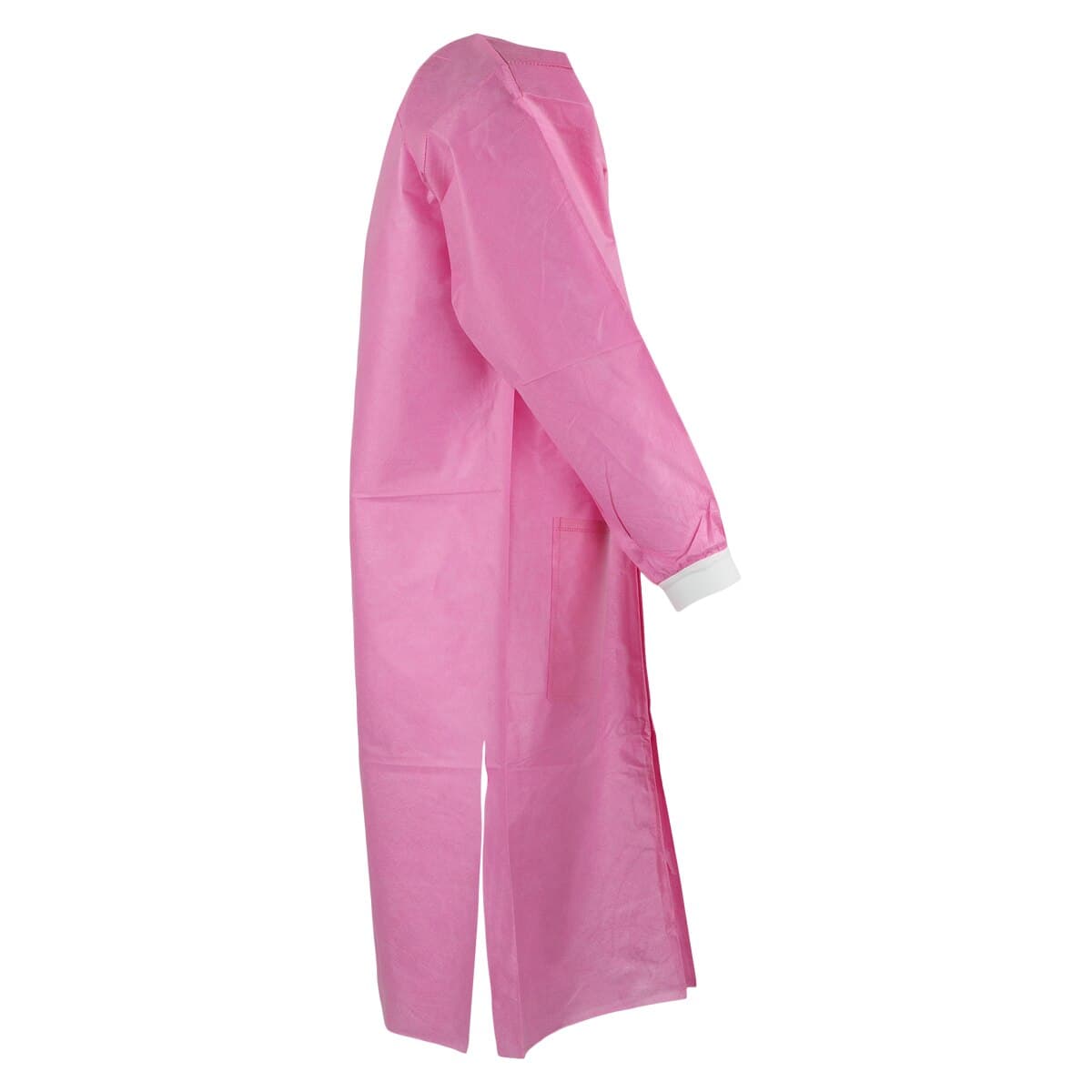ValuMax Extra-Safe AAMI Level 3 Lab Coat, Raspberry, X-Large, Latex-Free, Fluid-Resistant, 10/Pack, 3660RBXL thumbnail 2