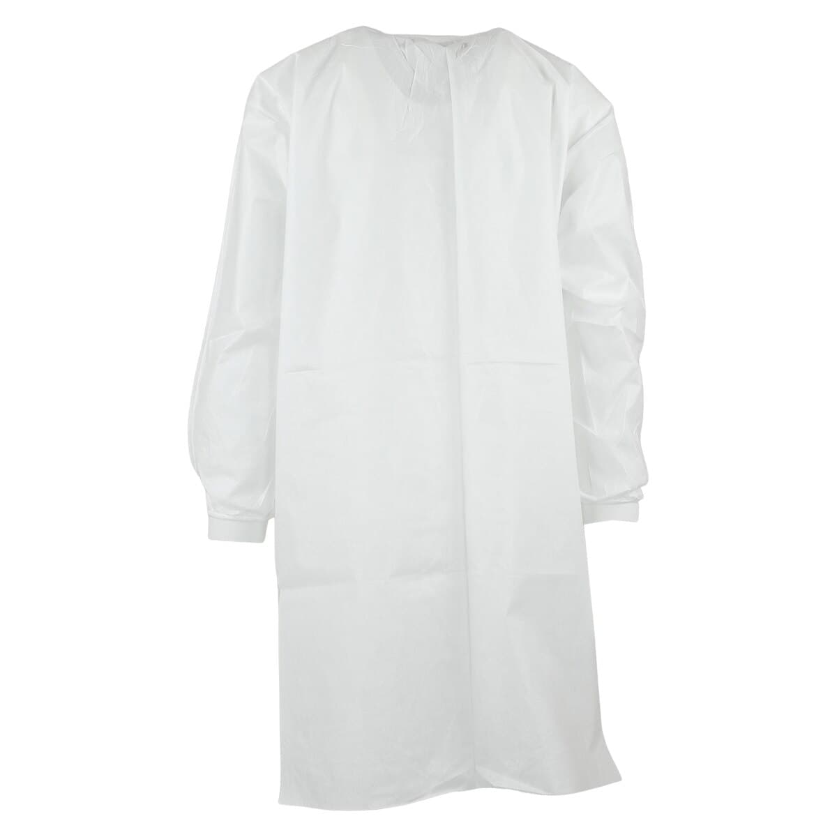 ValuMax Extra-Safe AAMI Level 3 Lab Coat, White, Knit Collar, Small, Knee-Length, 10/Pack, 3660WHS-K thumbnail 3