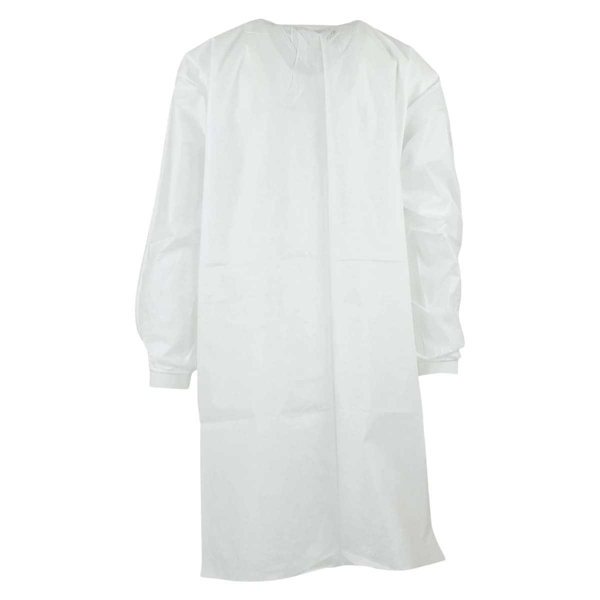 ValuMax Extra-Safe Lab Coat, White, X-Large, Knee Length, Knit Collar & Cuffs, Snap Front, AAMI Level 3, 10/Pack, 3660WHXL-K thumbnail 4