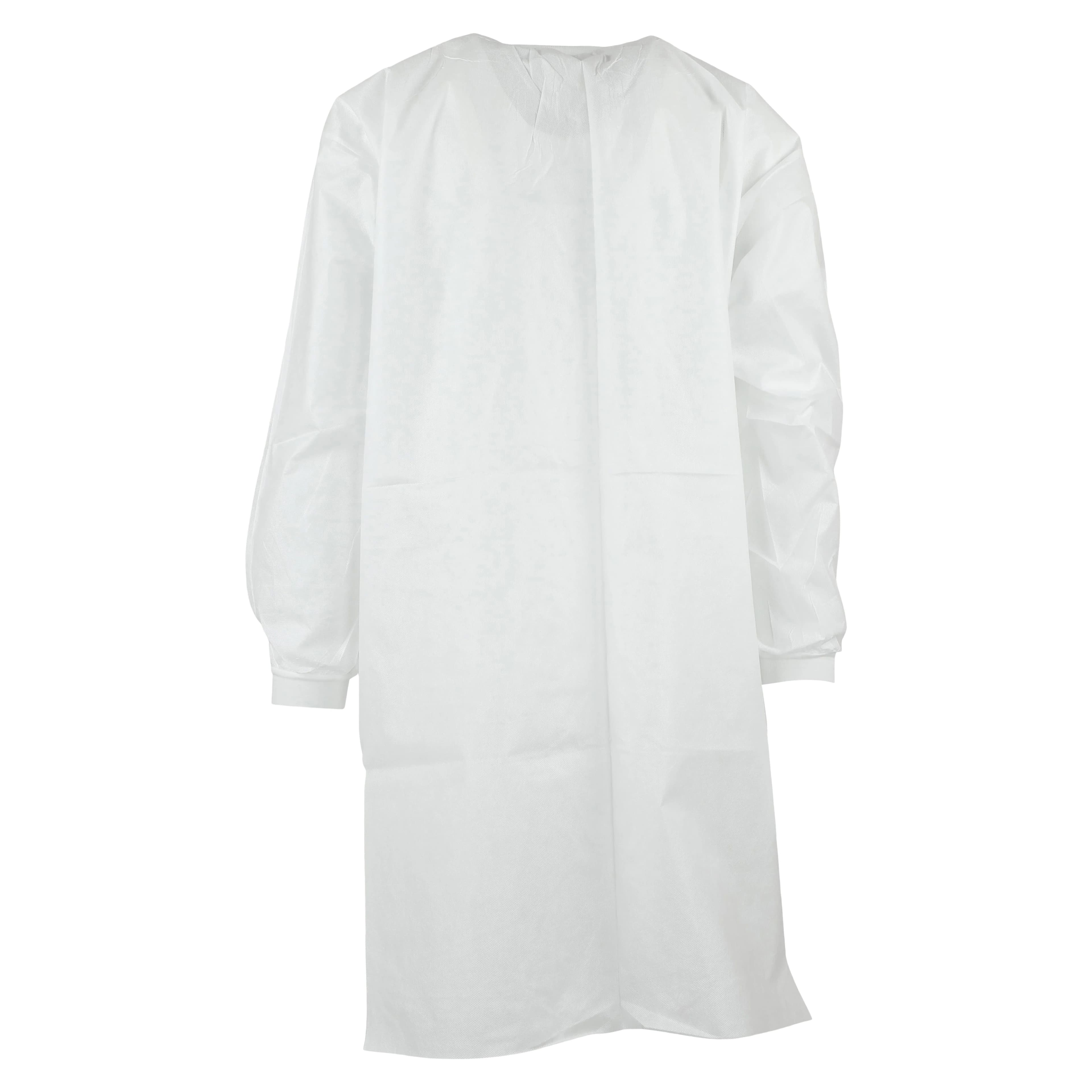 ValuMax Extra-Safe Lab Coat, AAMI Level 3, White, Knit Collar, XX-Large, 10/Pack, 3660WH2XL thumbnail 4