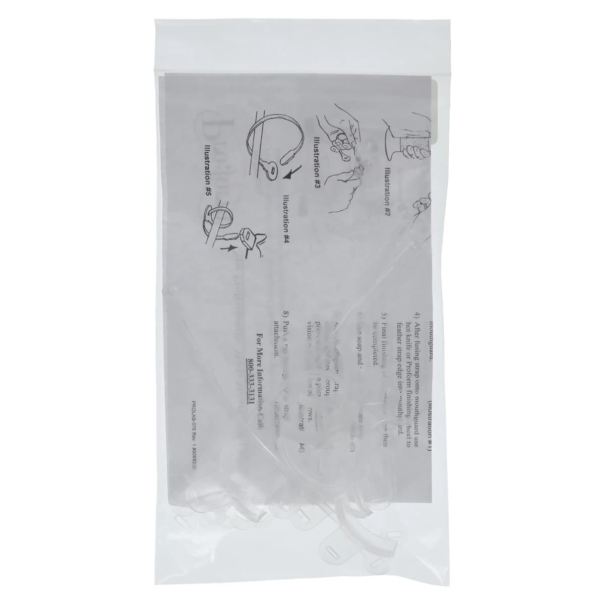 Pro-Form Clear Mouthguard Helmet Straps, 12/Pack, 9597400 thumbnail 4