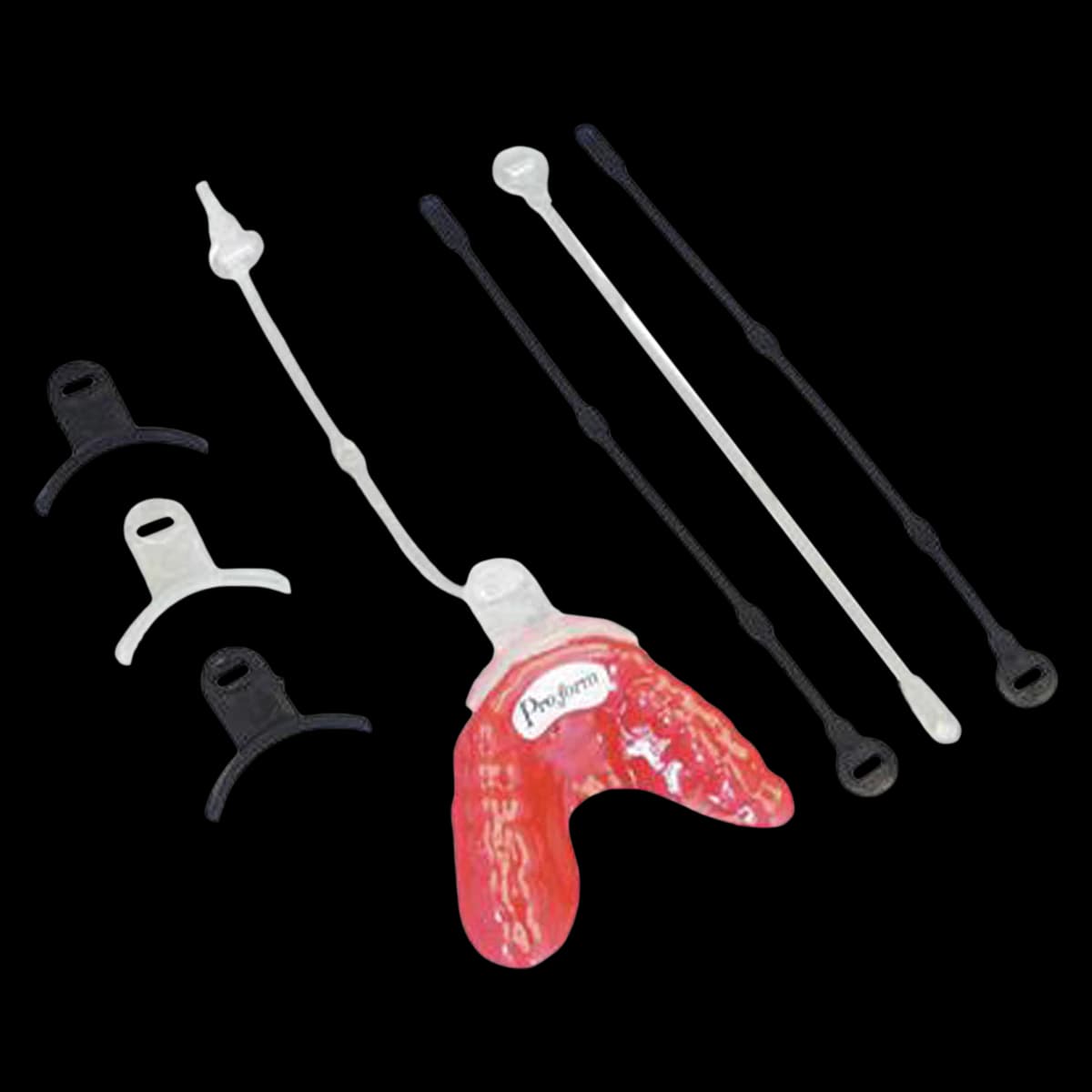 Pro-Form Clear Mouthguard Helmet Straps, 12/Pack, 9597400 - Proform Clear Mouthguard Straps (12) - Image 1