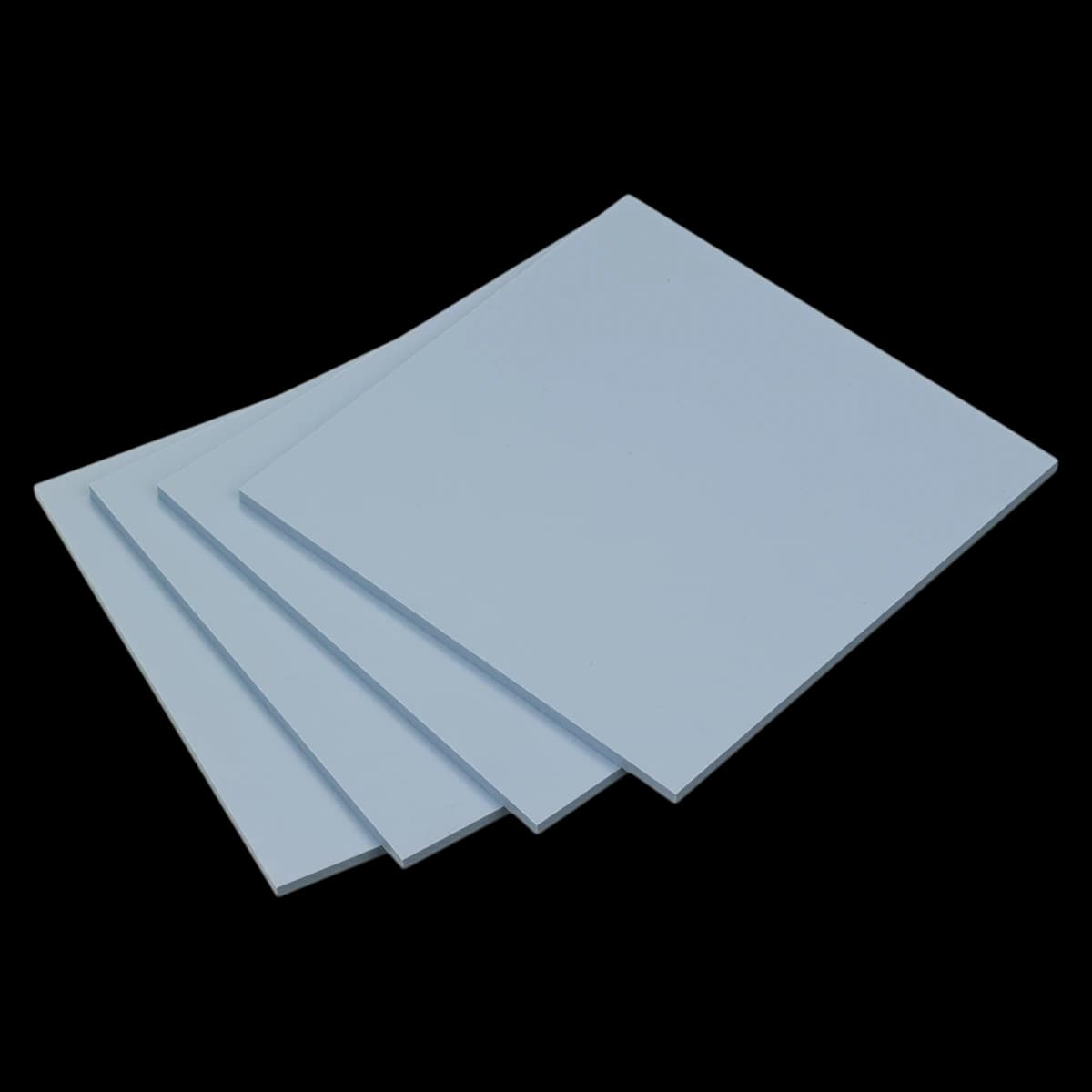 Keystone ProForm Custom Tray Material, 0.125" (3.2mm) High-Impact Styrene Sheets, Blue, 5" x 5", 25/Box, 9617390 - Tray Material - Image 1