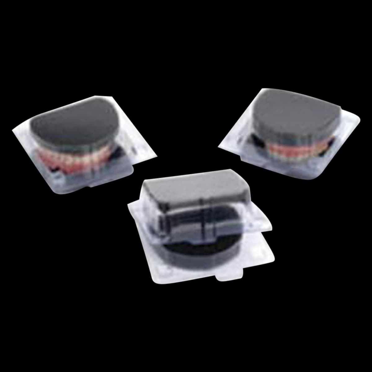 Model & Denture Box Small, Clear with Foam Filler, 4" x 3-3/4" x 1-3/4", 100/Box - Model & Denture Box Small - Image 1