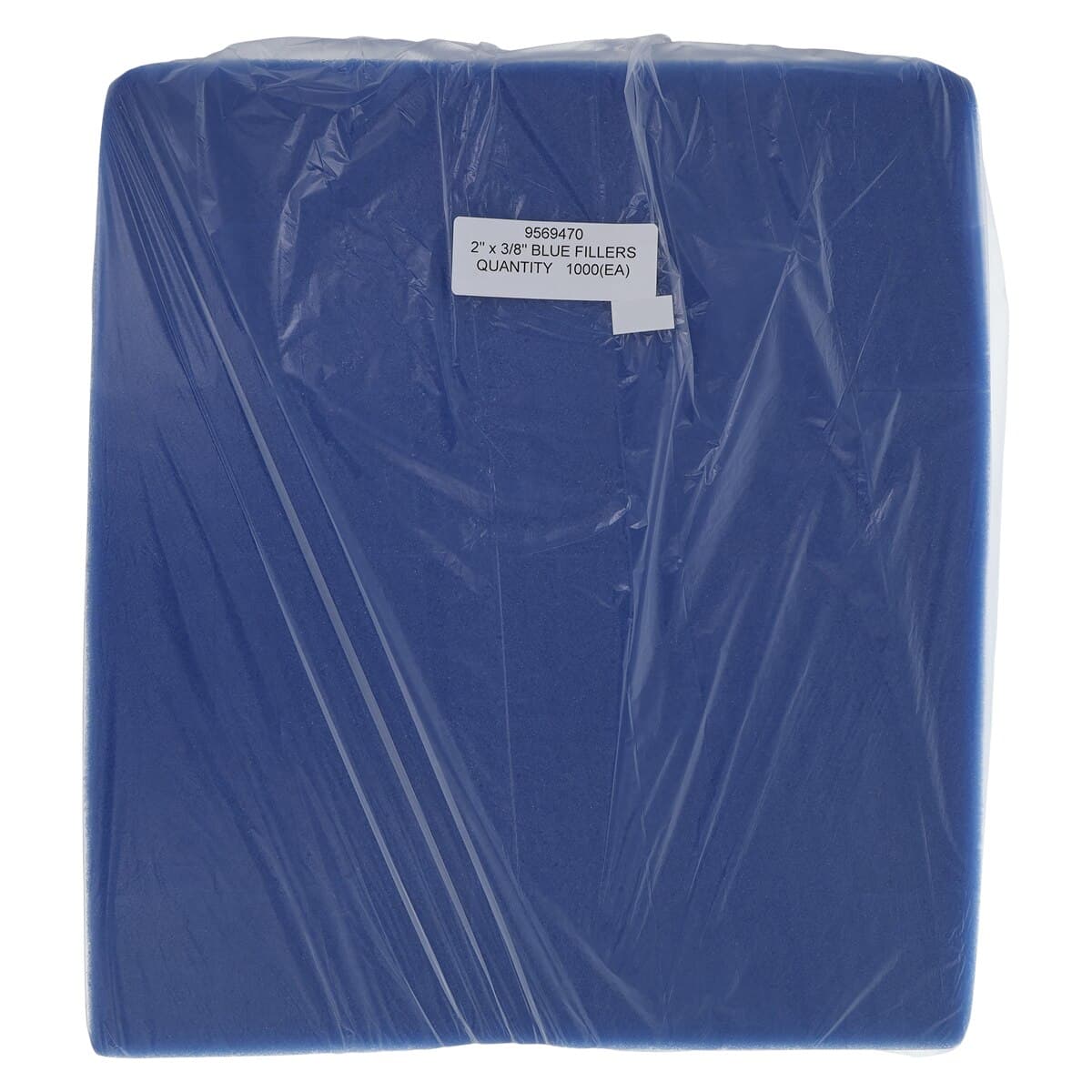 Keystone Foam Fillers for Rigid C&B Boxes, 2" x 3/8", Blue, Box of 1000 thumbnail 3