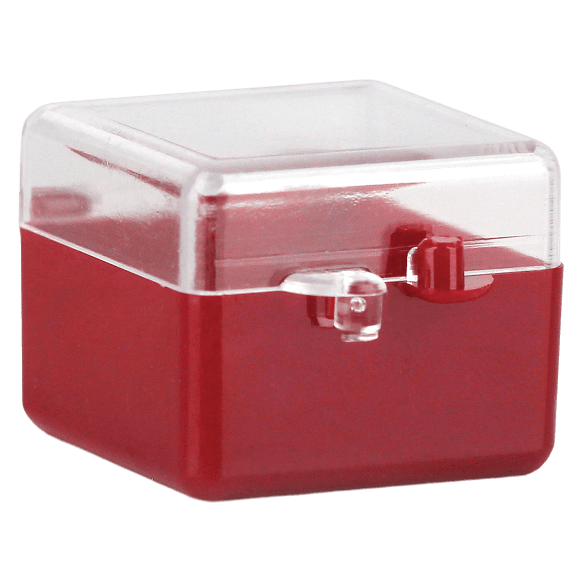 C&B Rigid Plastic Boxes, 1" x 1" x 3/4", 100/Package - C&B Boxes Rigid 1" - Image 1