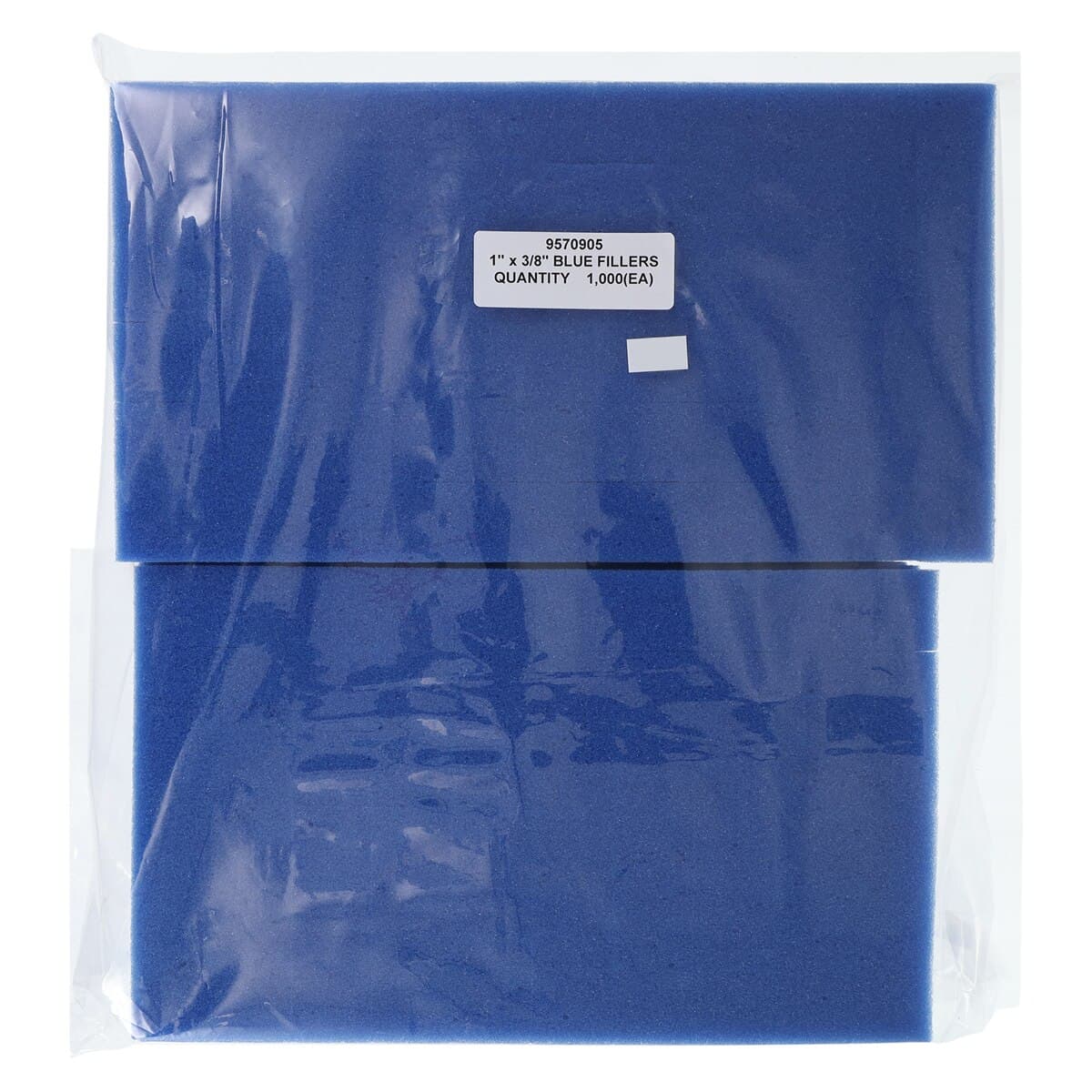 Keystone Blue Foam Fillers for Rigid C&B Boxes, 1" x 3/8" (25.4 x 9.5mm), Box of 1000 thumbnail 3