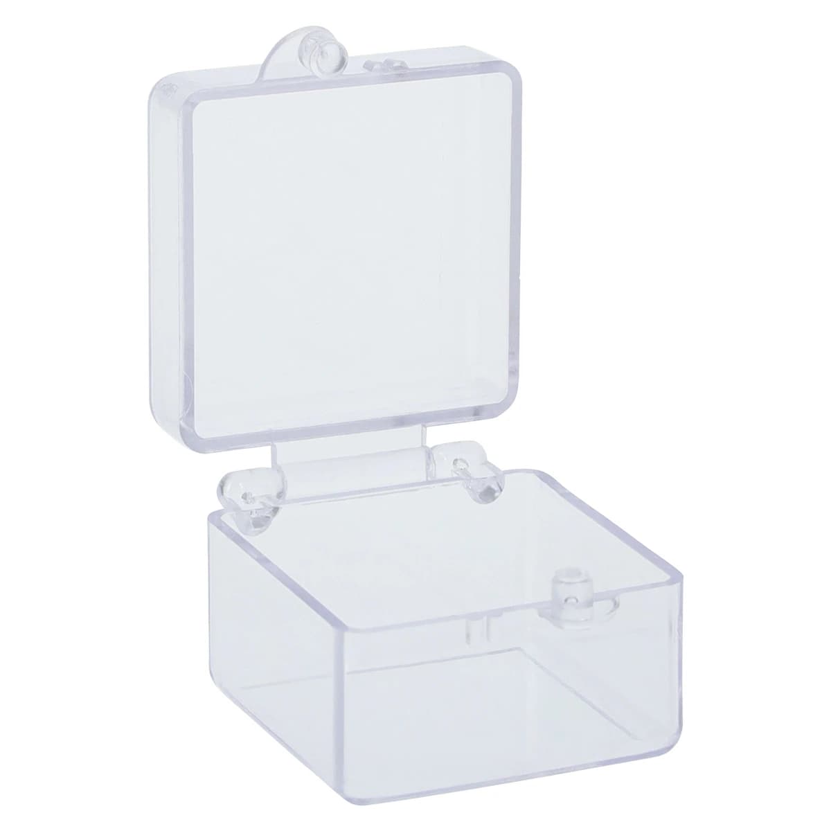 All Clear Rigid C&B Boxes, 1" x 1" x 3/4", Clear, Box of 1000 thumbnail 2