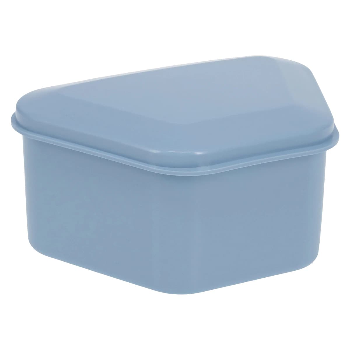 Keystone Light Blue Denture Storage Boxes, 1-3/4" Deep, 12/Pkg, 9576540 - Light Blue Denture Storage Boxes Pack of 12 - Image 1