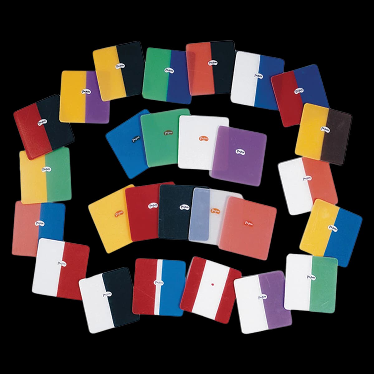 Pro-Form Mouthguard Laminates, Dual-Layer EVA, 5" x 5", 0.160" (4mm), Assorted Solid Colors, 12/Pk, 9600180 - Pro-Form, Mouthguard Laminates, 5" x 5", 0.160", Assorted, Solid-Color, 12/Pk, 9600180 - Image 1