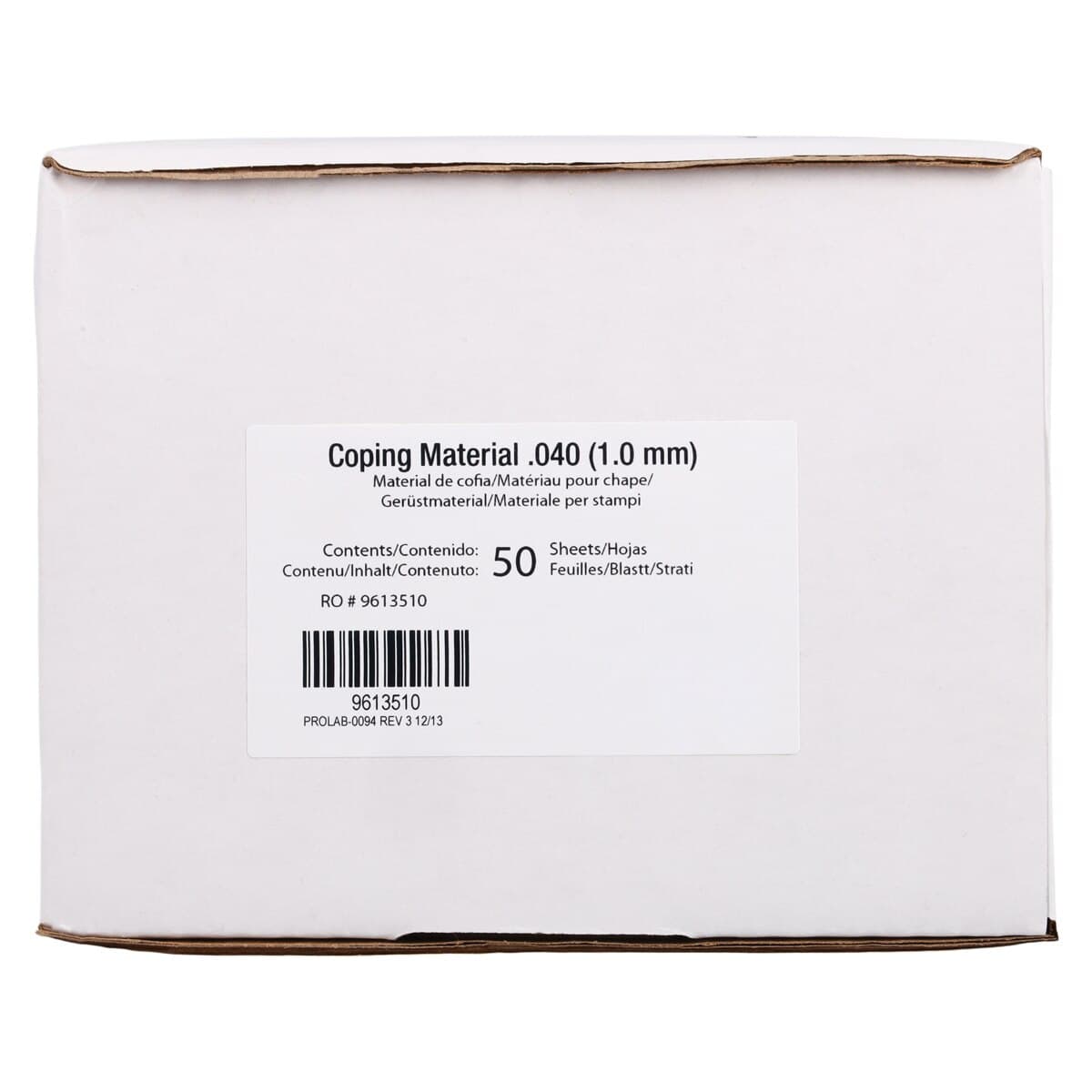 Pro-Form Coping Material, 5" x 5", Clear, 0.040" (1.0 mm), 50/Pk, 9613510 thumbnail 4