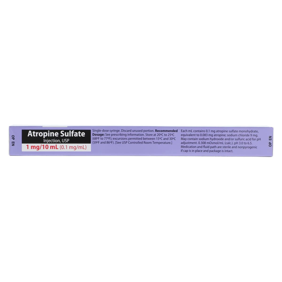 Atropine Sulfate Injection 0.1 mg/mL, Ansyr Syringe, 10 mL, 10/Package thumbnail 3