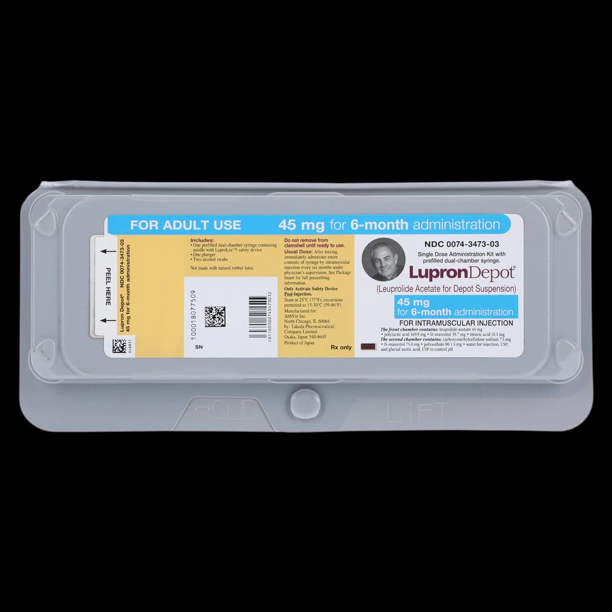 Lupron Depot 6-Month Kit, 45 mg Injection, Single-Dose Kit - Lupron Depot 6-Month Kit - Image 1