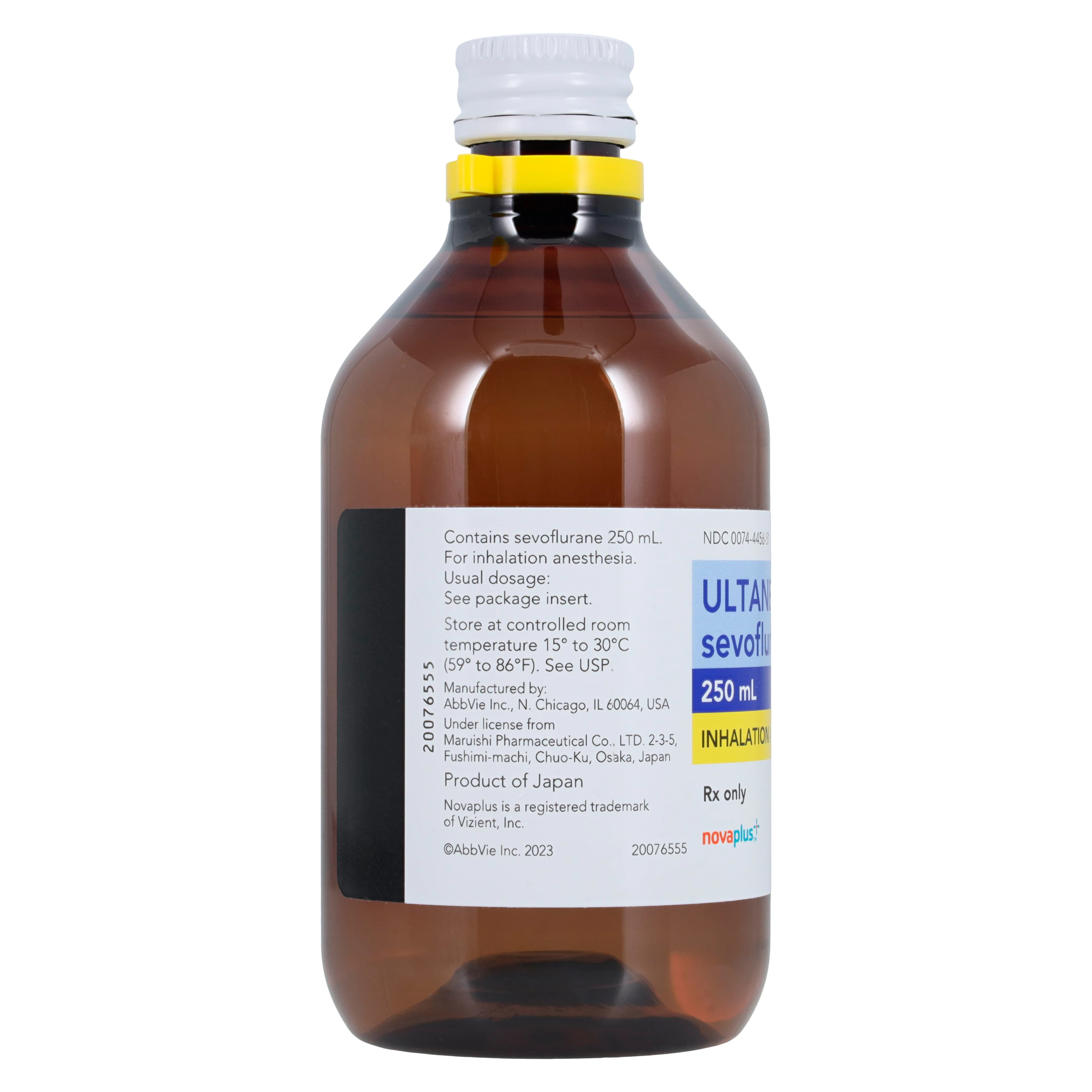 Novaplus Ultane (Sevoflurane) Inhalation Solution 100%, 250mL Bottle thumbnail 4