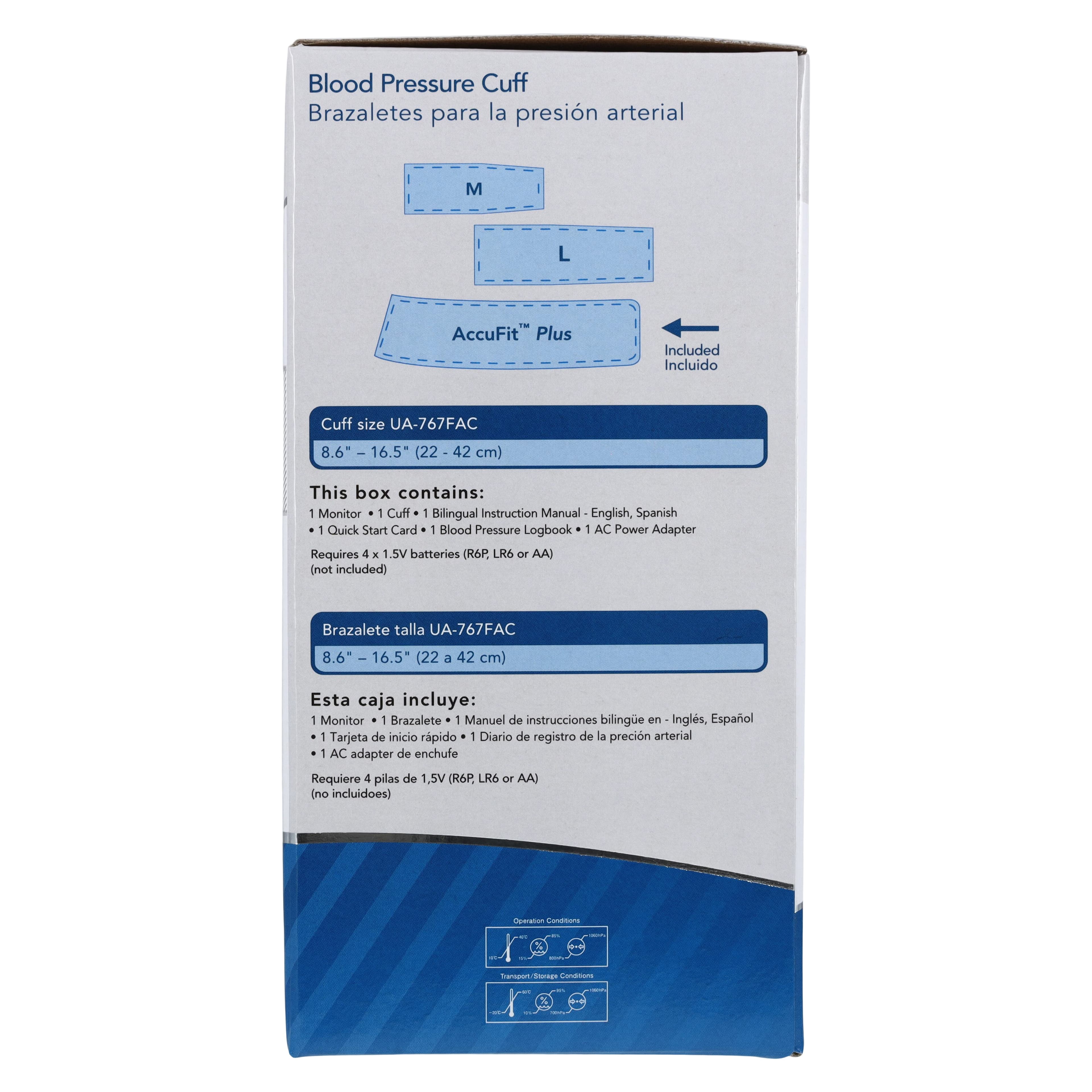 A&D Engineering Premium Digital Blood Pressure Monitor, Gray, Arm Cuff, Digital Display, Each thumbnail 10