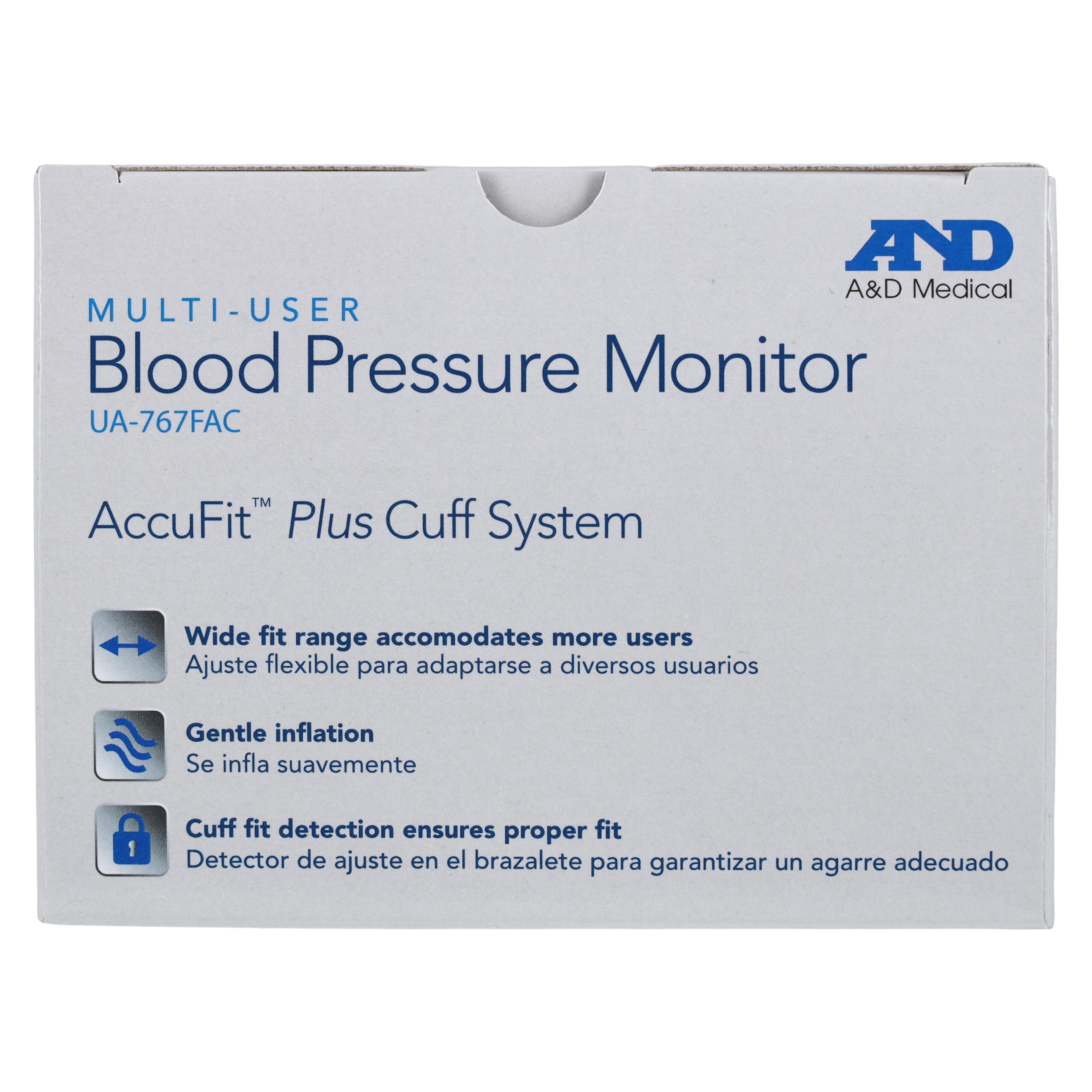 A&D Engineering Premium Digital Blood Pressure Monitor, Gray, Arm Cuff, Digital Display, Each thumbnail 3