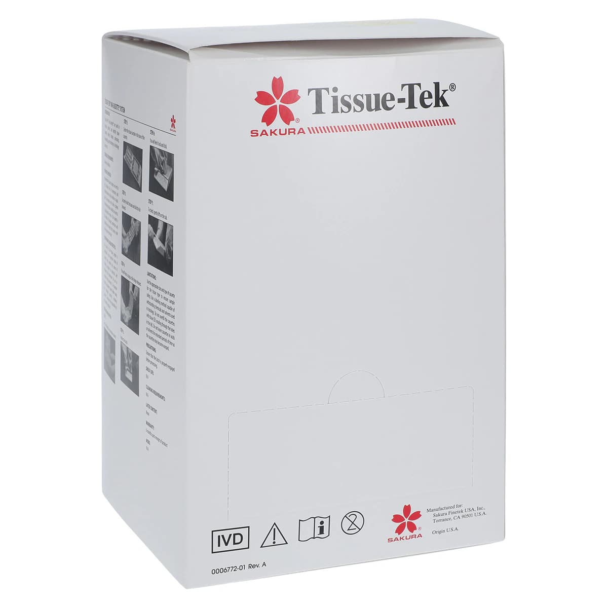 Tissue-Tek Uni-Cassette Biopsy Cassette, White, Locking Lid, for SmartWrite/AutoWrite, 500/Case - Tissue-Tek Biopsy White - Image 1
