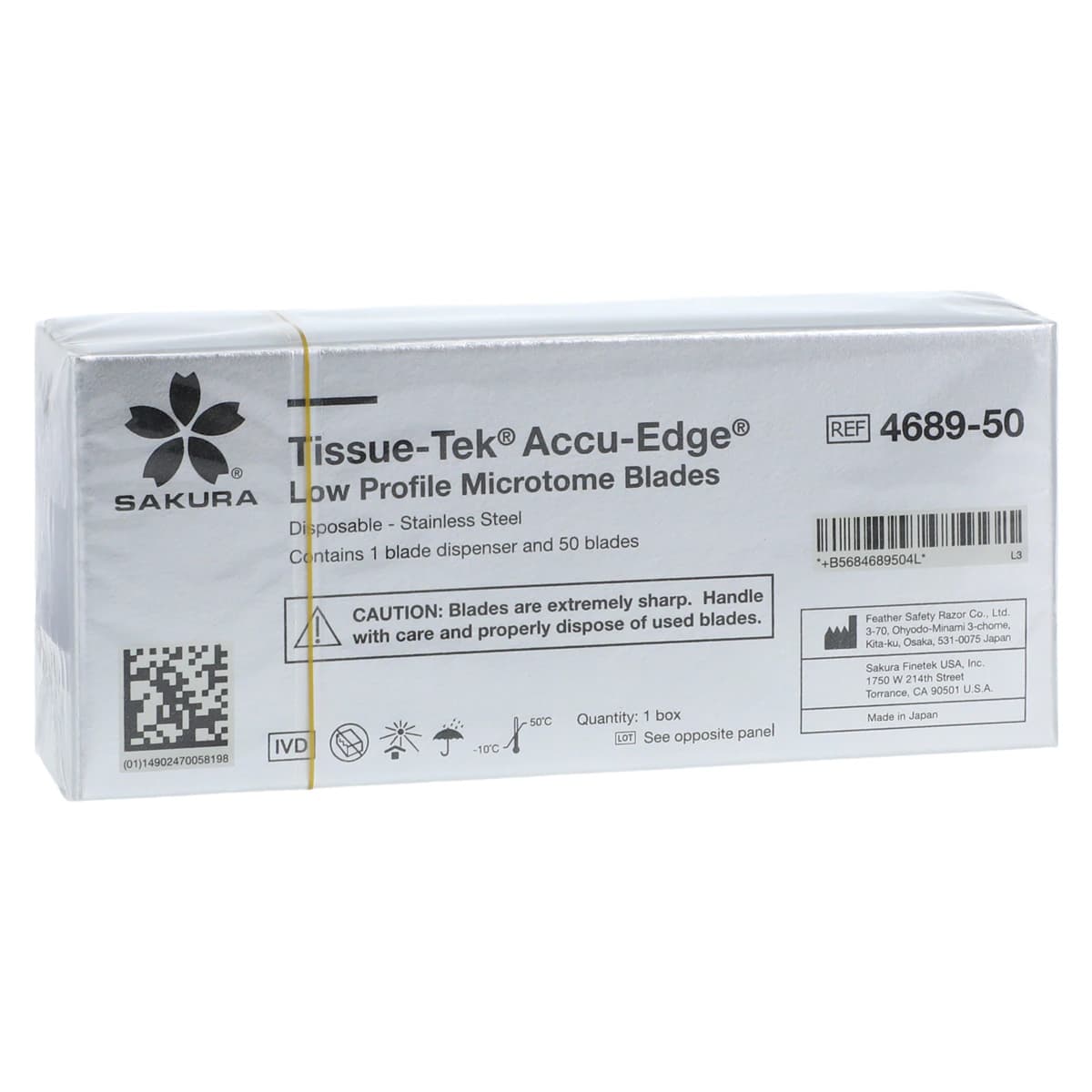 Sakura Accu-Edge Microtome Blade, Low Profile, 50/Box - Blade Accu-Edge Microtome - Image 1