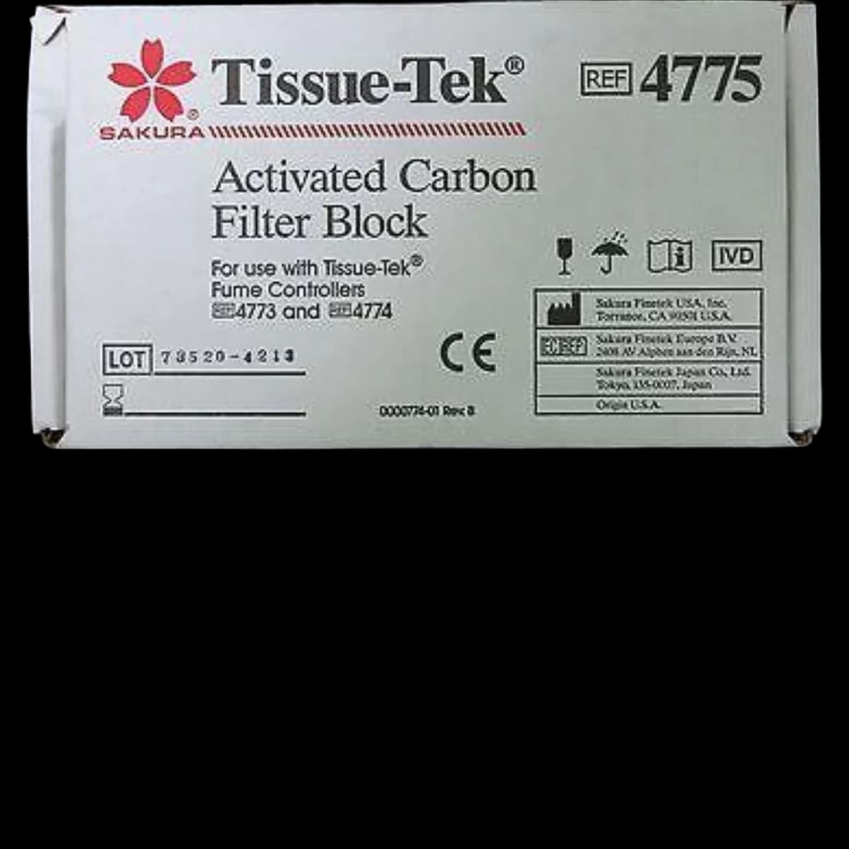 Tissue-Tek SCA Activated Carbon Filter for 4774, 2/Case - Filter Block Activated Carbon - Image 1