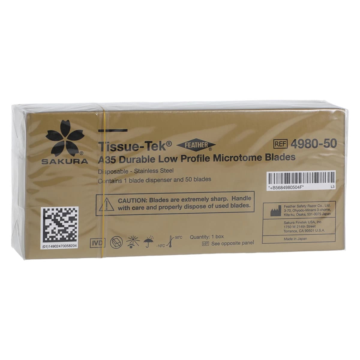 Accu-Edge Microtome Blade, Low Profile, 50/Box - Blade Microtome Low Profile - Image 1