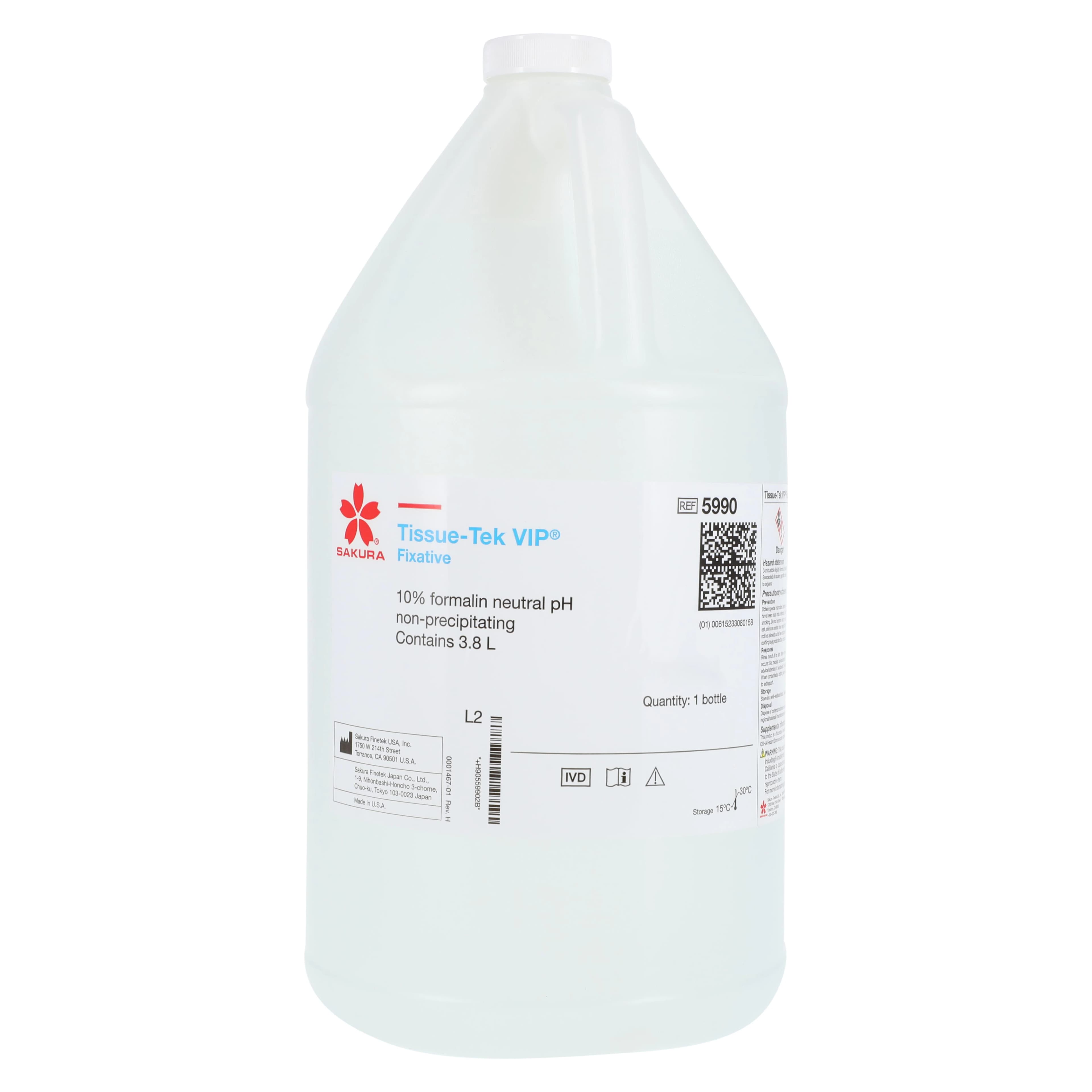 Tissue-Tek VIP Fixative Solution, 4 x 1 Gallon Case (4/Case) - Tissue Tek Fixative Vip 4X1 - Image 1