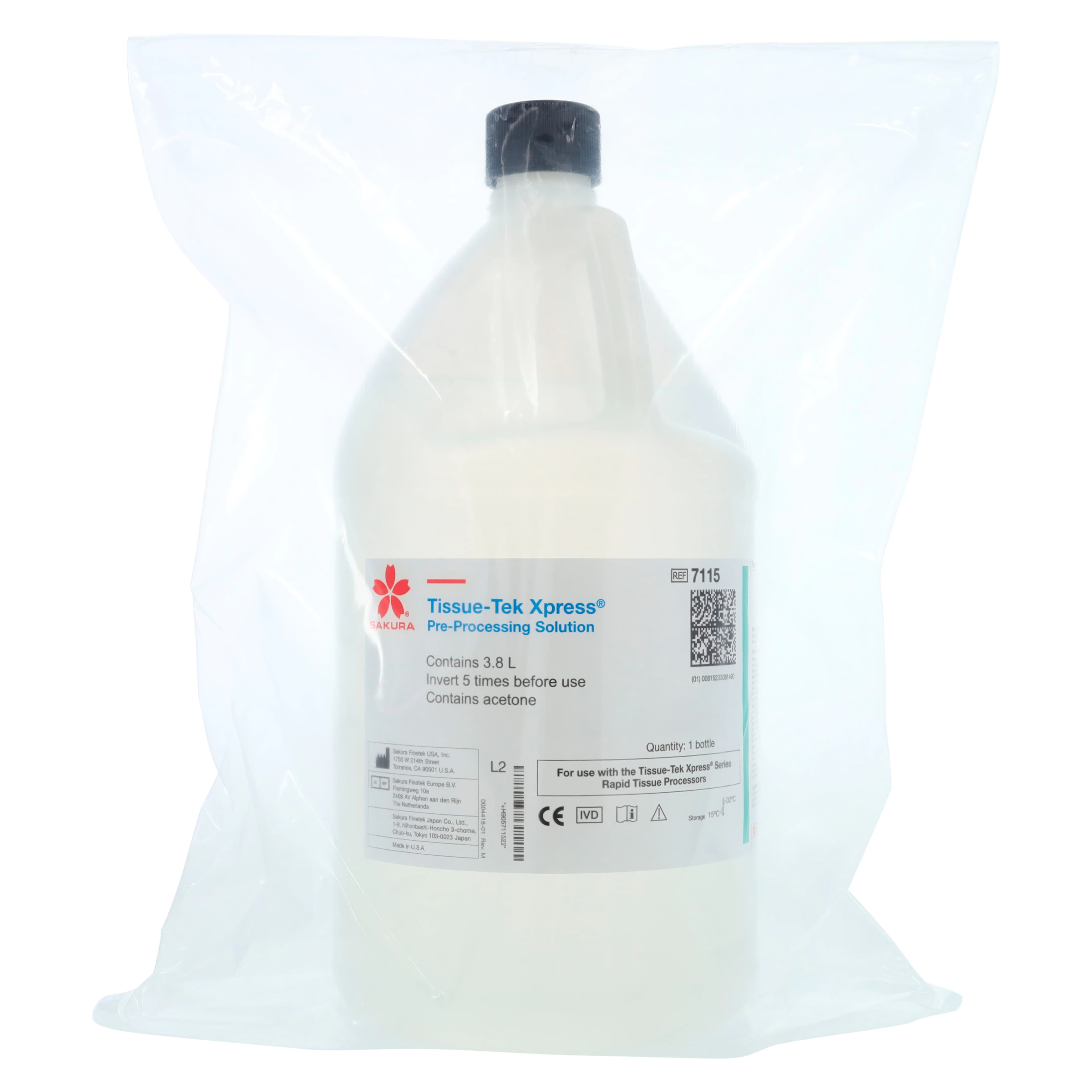 Tissue-Tek Xpress Pre-Processing Solution, 4 x 3.8 mL, 4/Case - Tiss Tek Xprss Preprcss Sol - Image 1