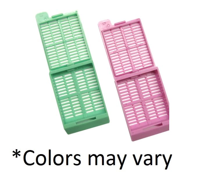 Histo-Tek Standard Cassette with Attached Lid, Aqua, 1000/Case - Histo-Tek Standard Cassettes - Image 1