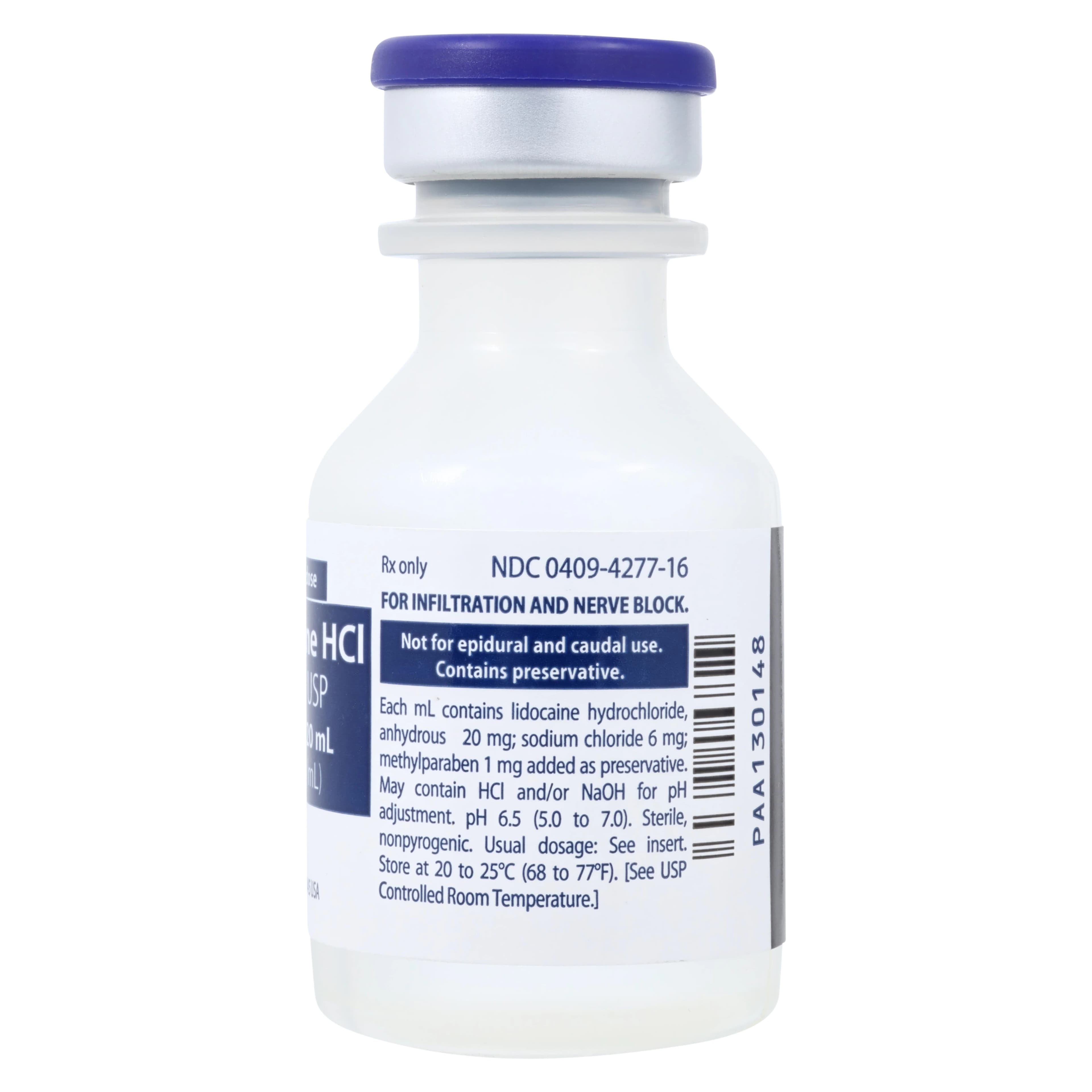 Lidocaine HCl Injection 2% MDV 20mL (Multiple-Dose Vial) thumbnail 2