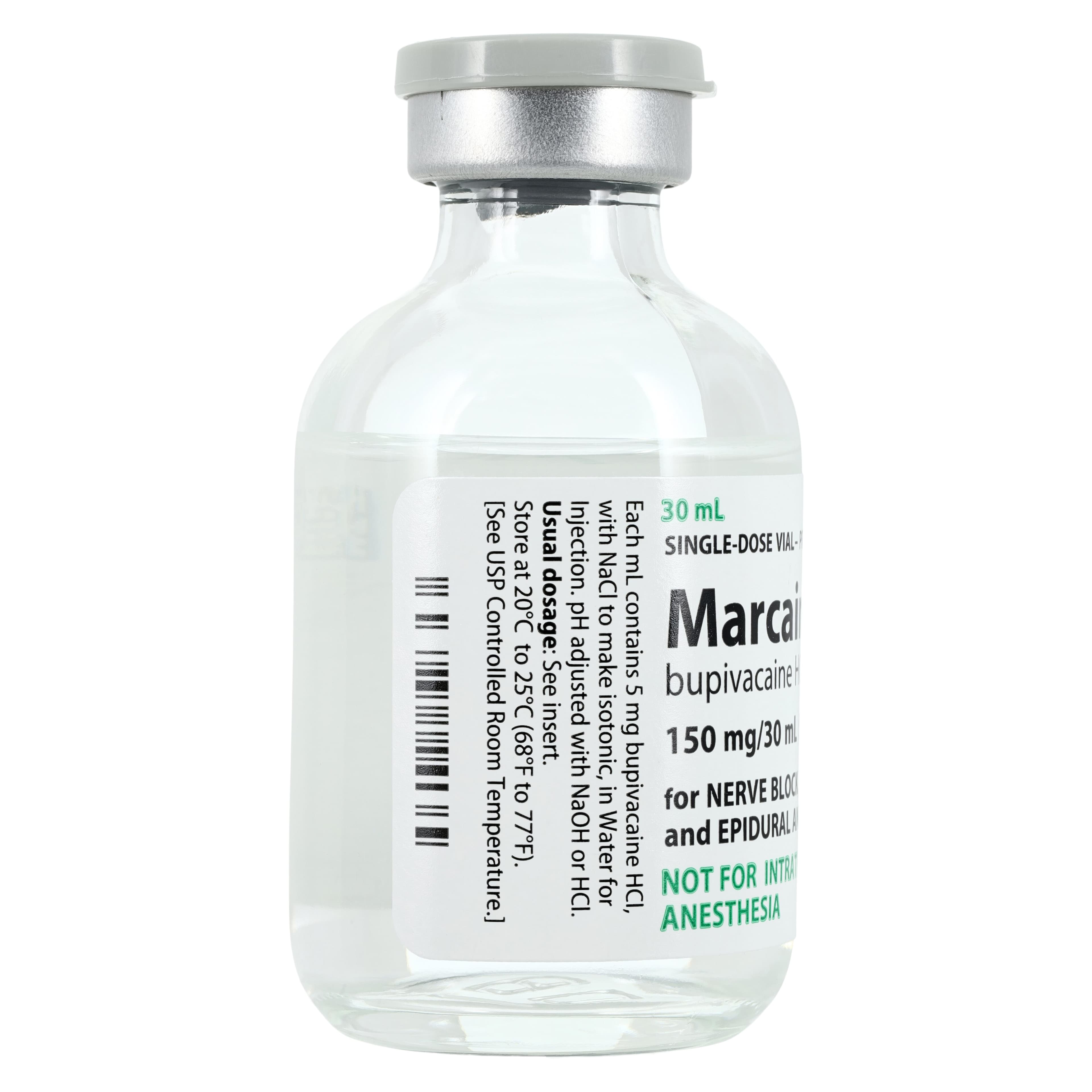 Marcaine Injection 0.5% Preservative Free, SDV, 30mL, Single Dose Vial, Non-Returnable thumbnail 3