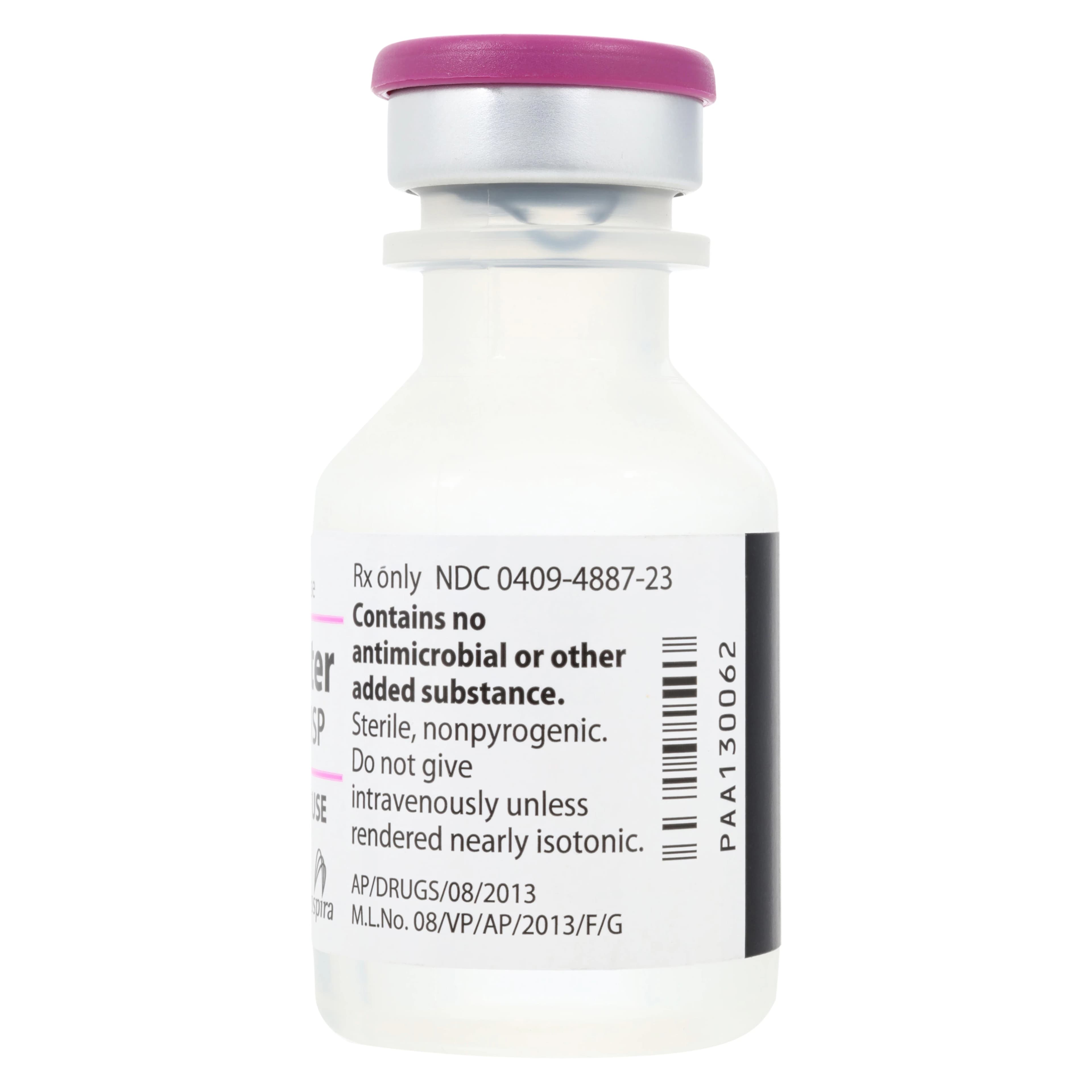 Sterile Water for Injection, Single-Dose Vial, 20 mL, Pfizer thumbnail 2