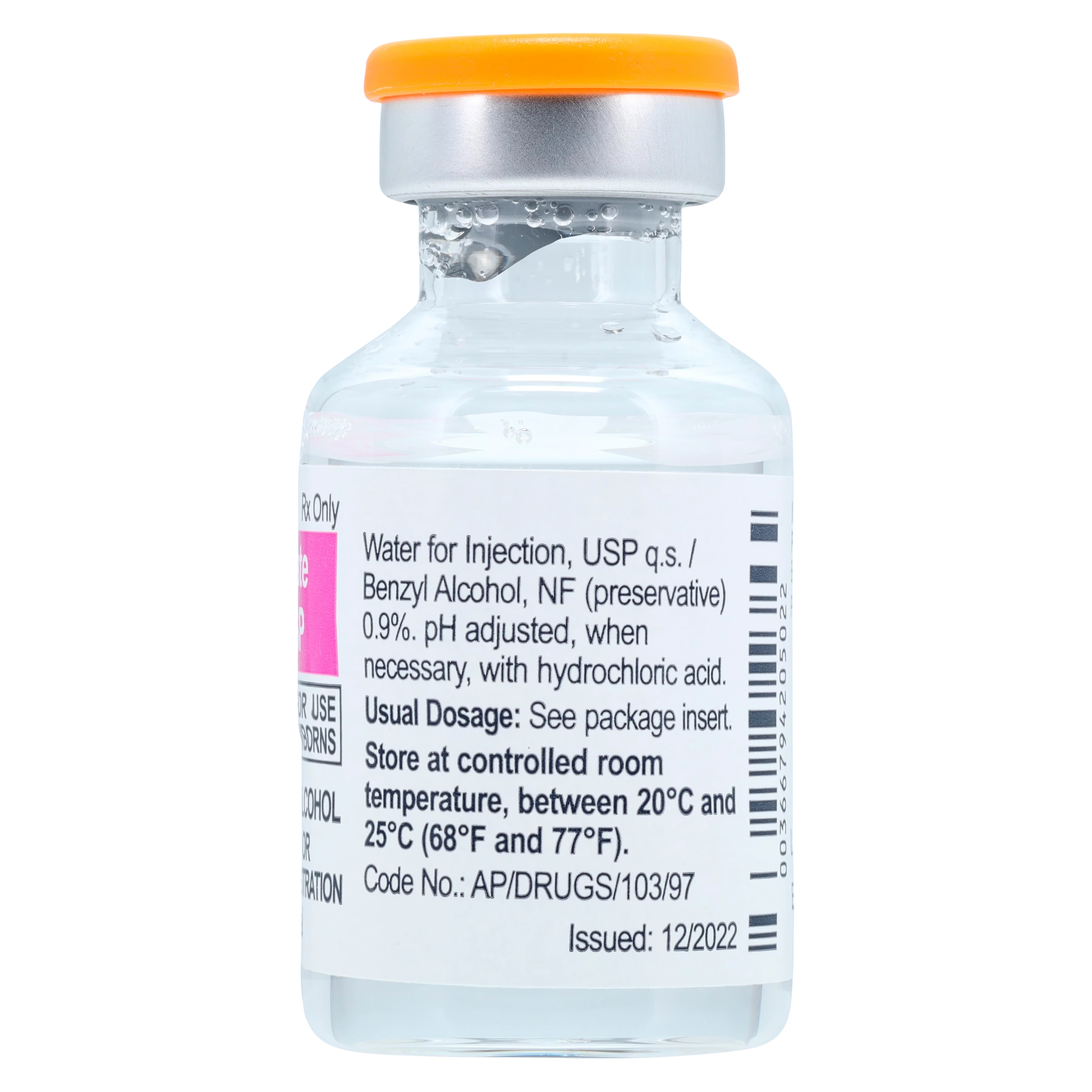 Glycopyrrolate Injection 0.2mg/mL, MDV, 20mL, Piramal Critical Care thumbnail 3