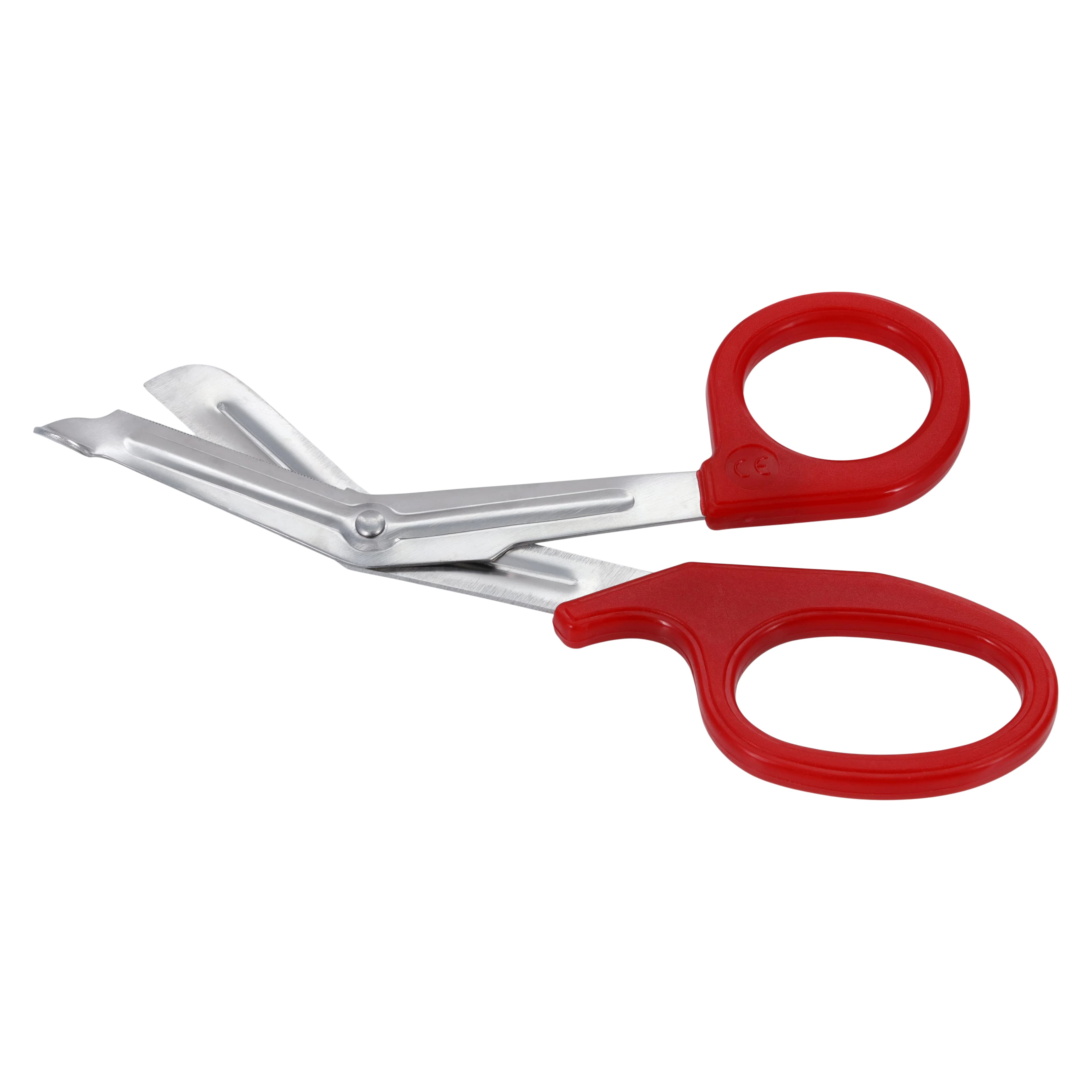 Fine Surgical Instruments Utility EMT Shears, 7-1/2" Stainless Steel, Red Handle, Autoclavable, Each thumbnail 5