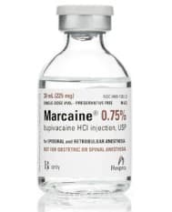 Marcaine Injection 0.75% Preservative Free (PF), Single Dose Vial (SDV), 30mL, 10/Package - Marcaine Injection SDV 30ml PF - Image 1