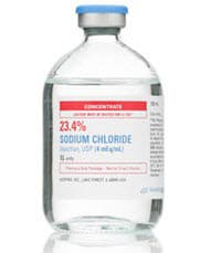 Sodium Chloride 23.4% Injection, Preservative Free, Hypertonic, Pharmacy Bulk Pack, 100mL, 25/Package - Sodium Chlor Hypertonic 23.4% - Image 1