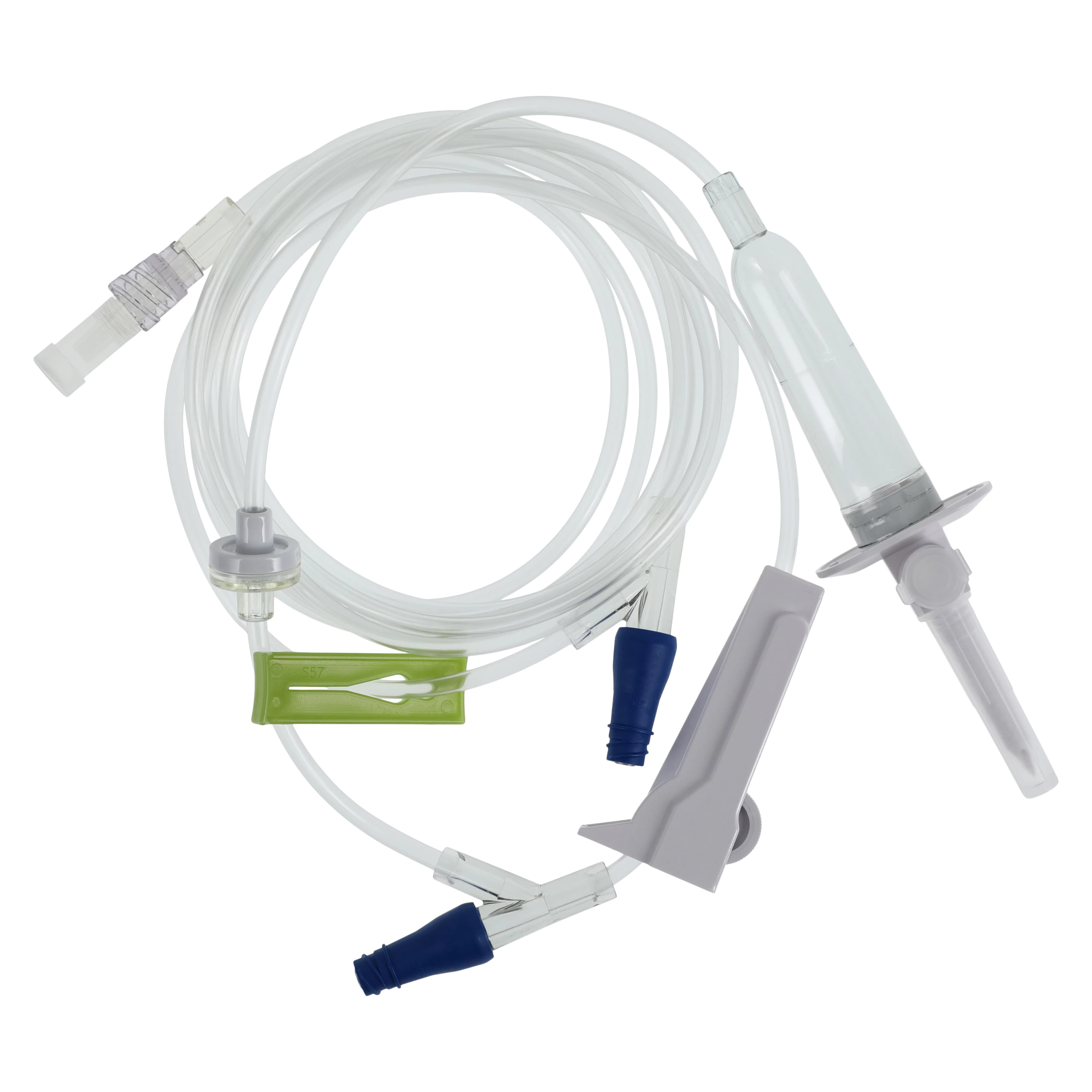 LifeShield Primary Piggyback IV Administration Set with 2 Y-Injection Sites, 15 Drops/mL, 100" Tubing, 48/Case, 1266228 thumbnail 2