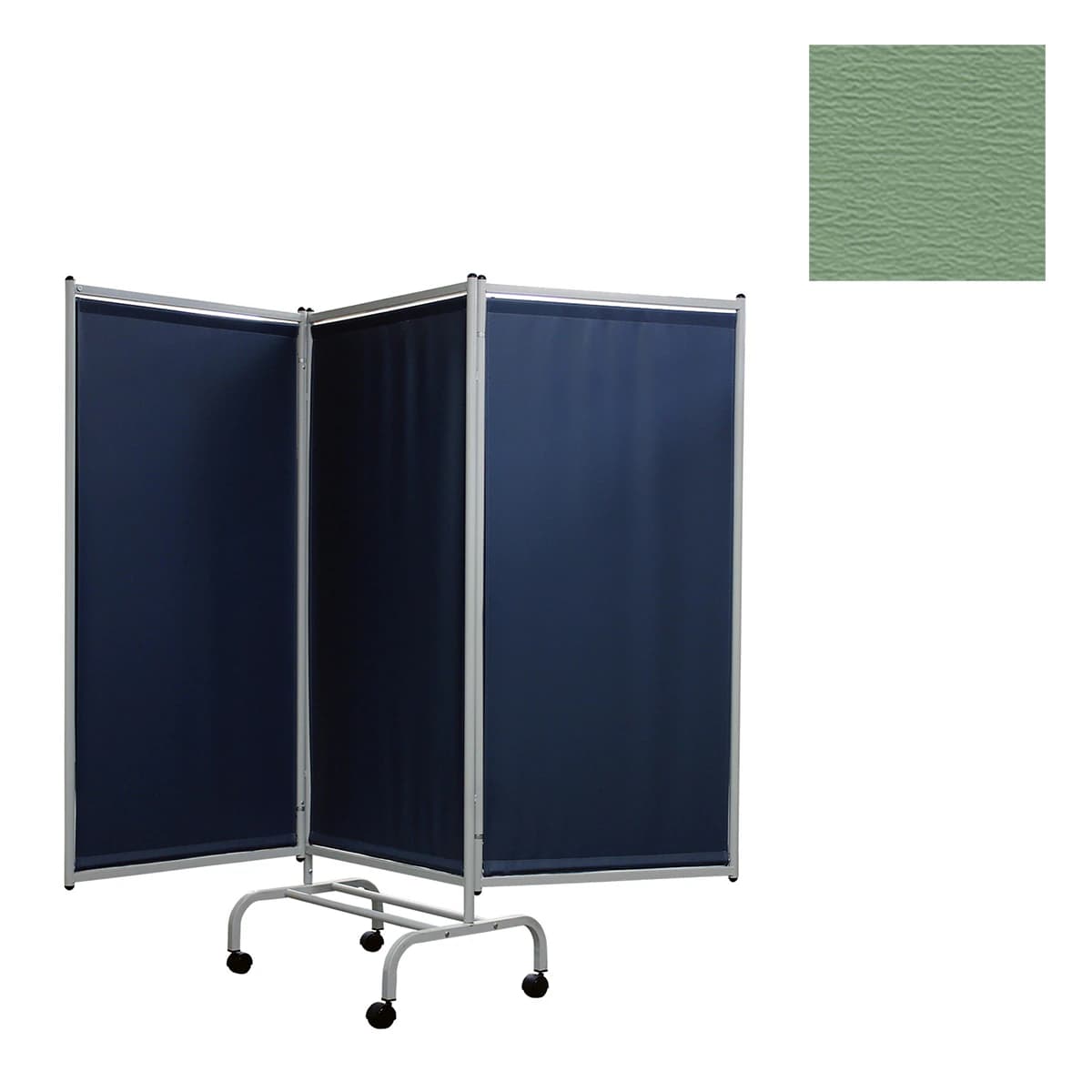 Screen 3-Panel Designer, Elite Designer Privacy Screen, Steel, Moss Green, Each - Screen 3-Panel Designer - Image 1