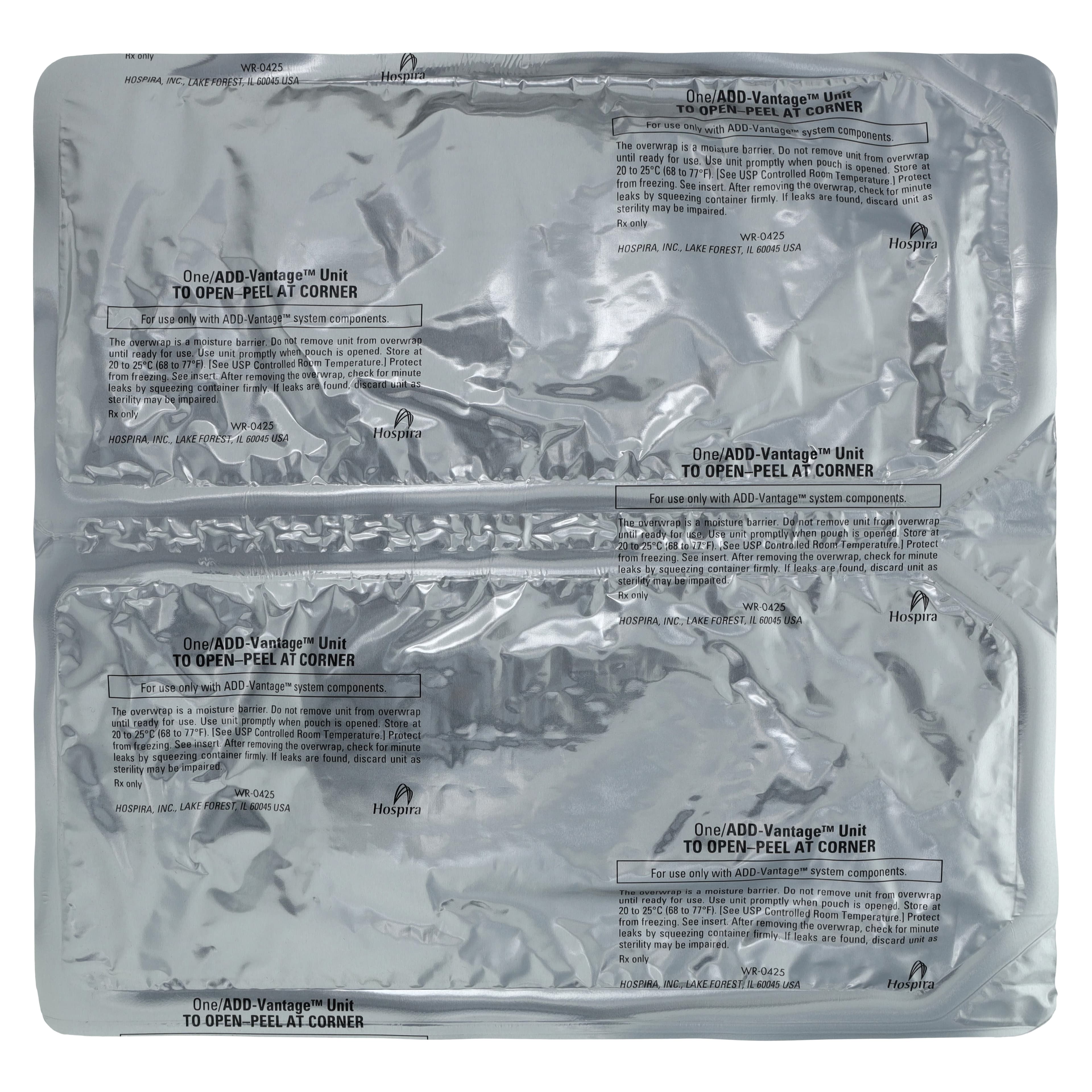 Sodium Chloride 0.9% Injection Solution, ADD-Vantage, 250 mL Flexible Bag, Sterile, DEHP-Free, Latex-Free, 24/Case thumbnail 2