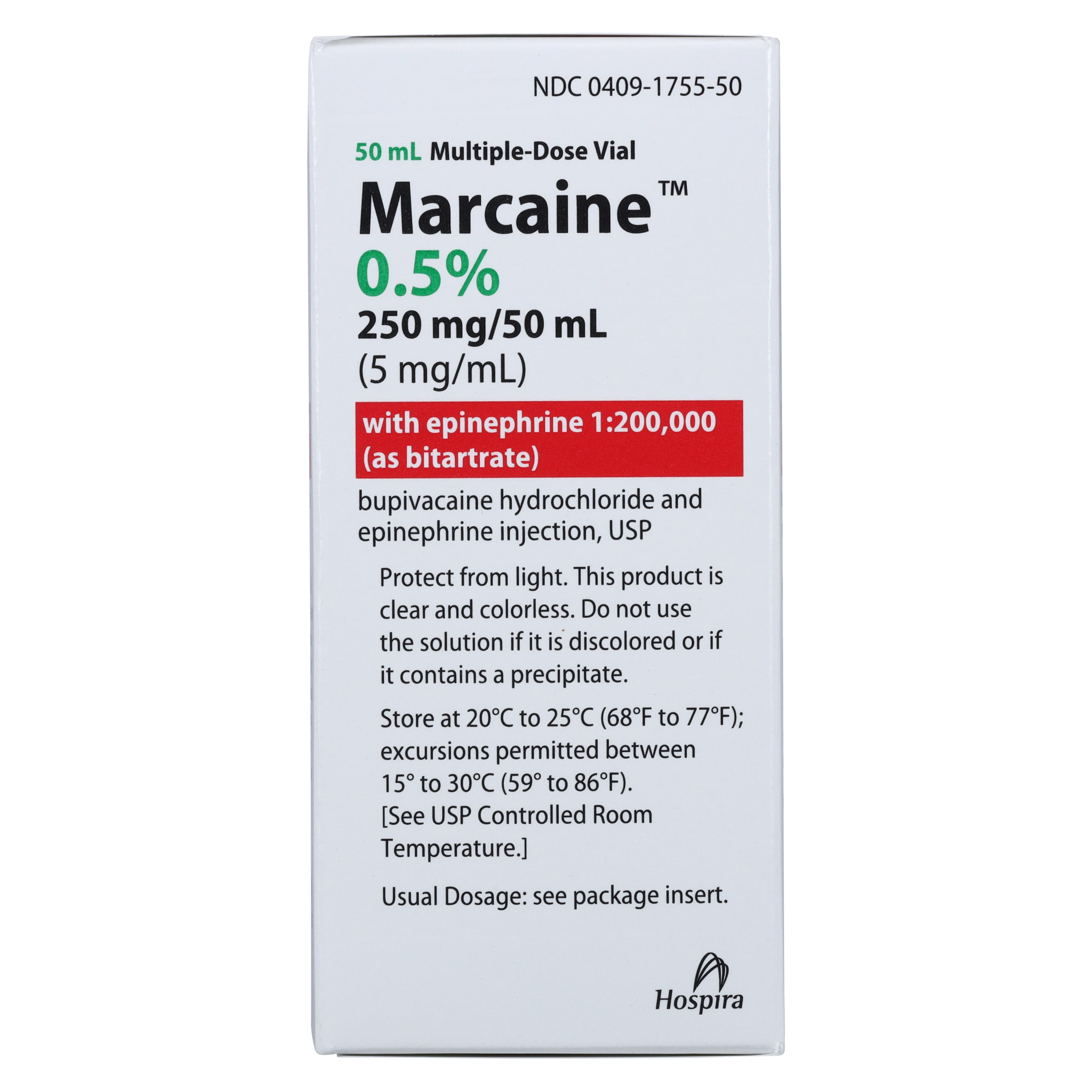 Marcaine with Epinephrine Injection 0.5% 1:200,000 MDV 50mL thumbnail 6