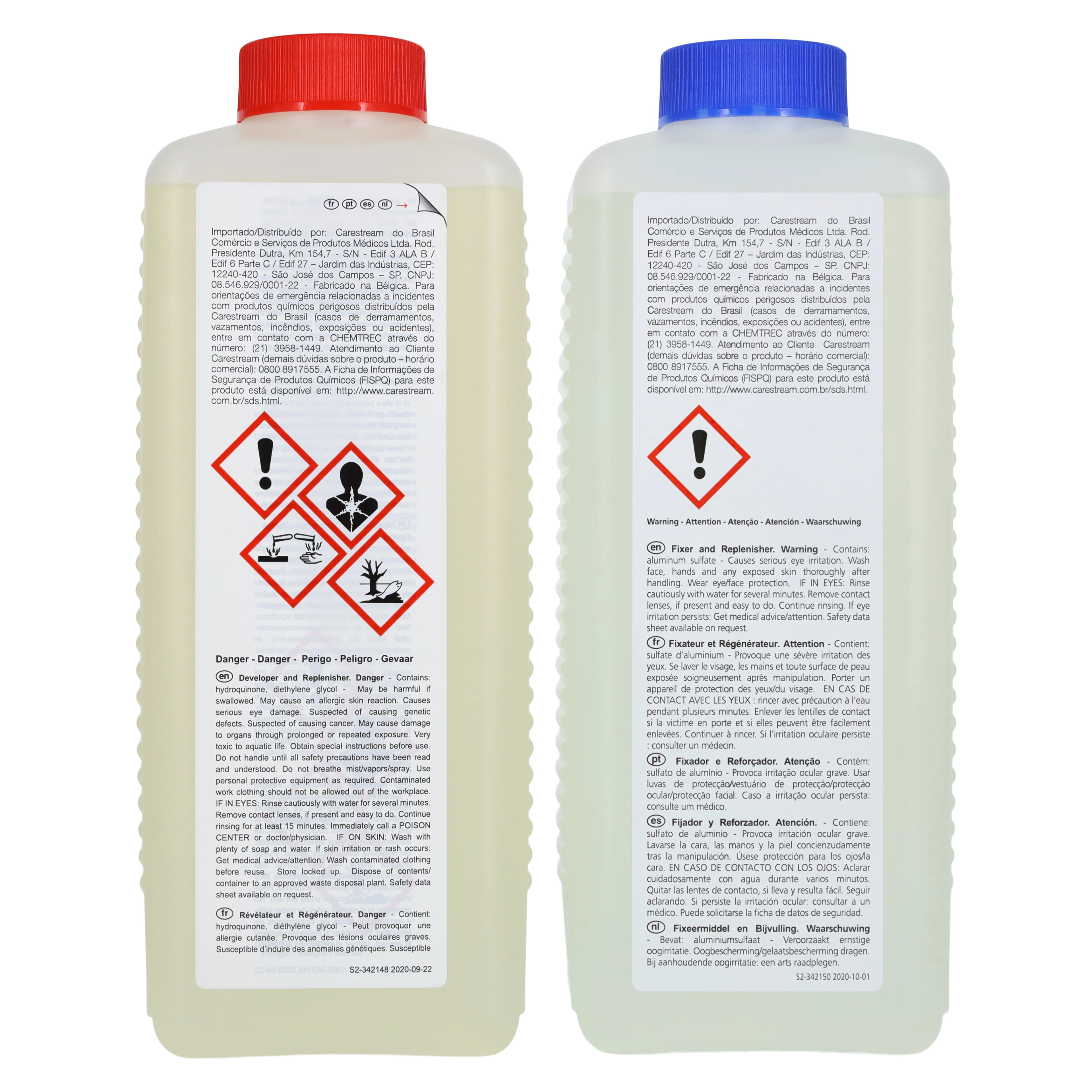 Carestream GBX Developer & Fixer Replenisher Twin Pack, 2 x 37 oz (Makes 5L Each), 5158613 thumbnail 2
