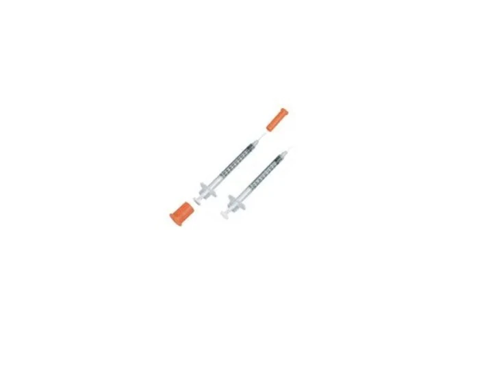 Exel Comfort Point Lo-Dose Insulin Syringe with Needle, 30G x 5/16", 0.5cc, U-100, Conventional Graduated, Sterile, 100/Box - Syringe F/Insulin 1/2cc - Image 1