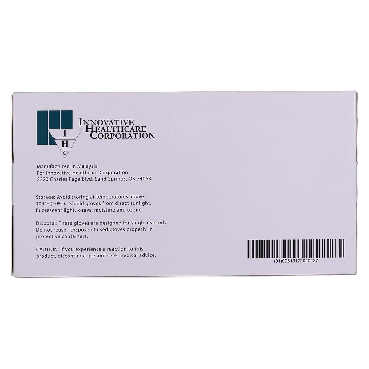 Innovative NitriDerm Ultra White Nitrile Examination Gloves, Powder Free, Non-Sterile, Large, 100/Box thumbnail 6