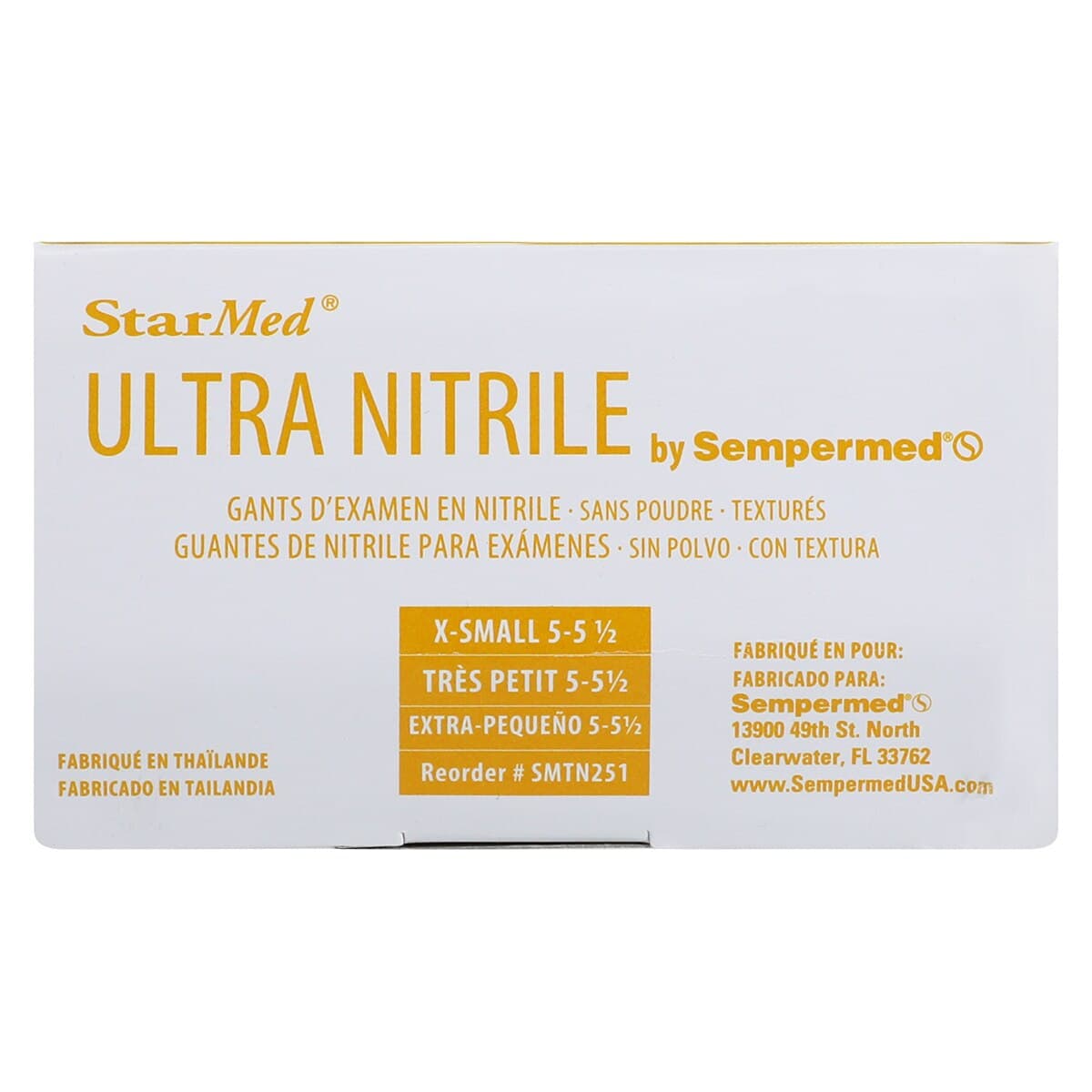 StarMed Ultra Nitrile Exam Gloves, X-Small, Powder-Free, Textured Fingertips, 250/Box, SMTN251 thumbnail 7