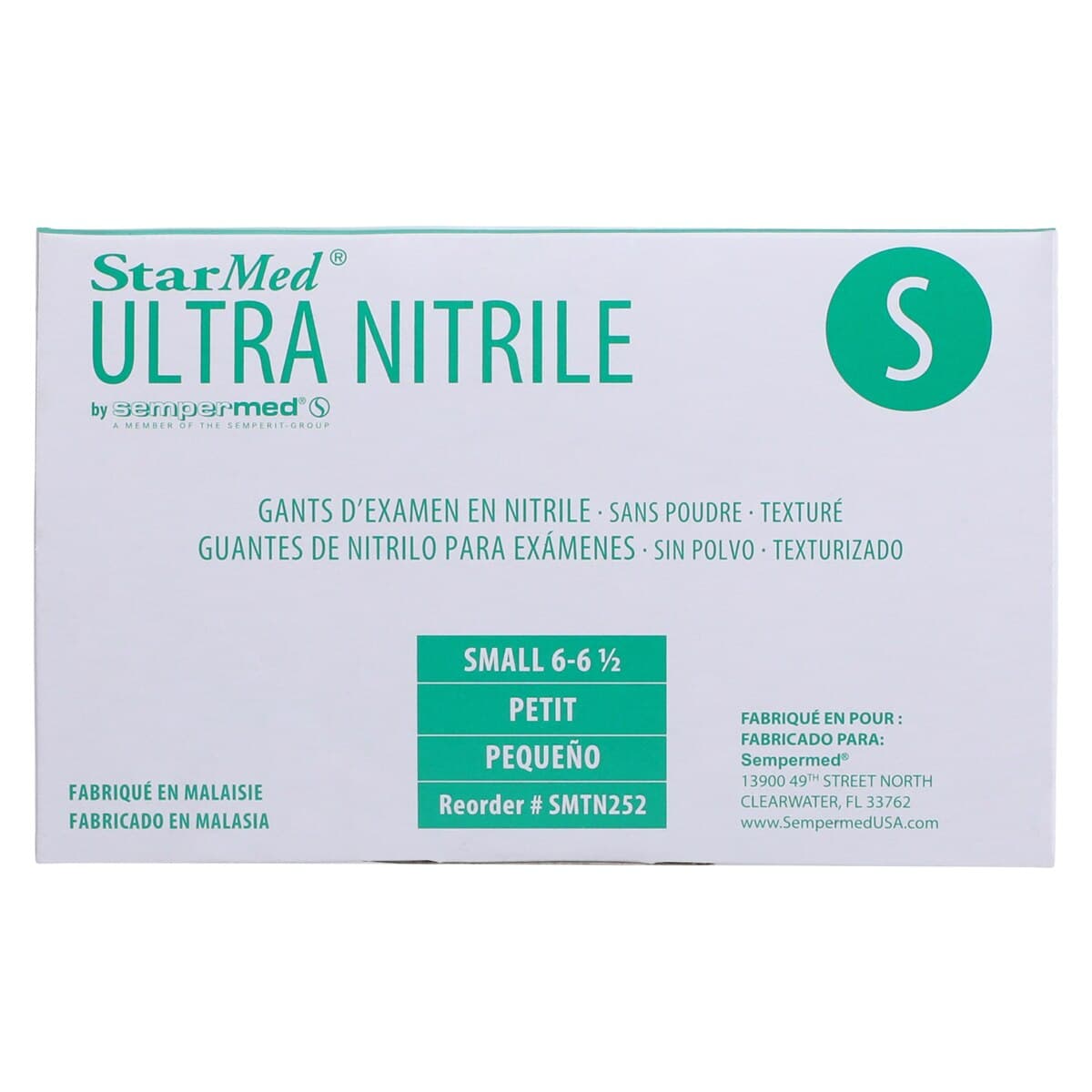 StarMed Ultra Nitrile Exam Gloves, Small, Powder-Free, Textured Fingertips, 250/Box, SMTN252 thumbnail 7