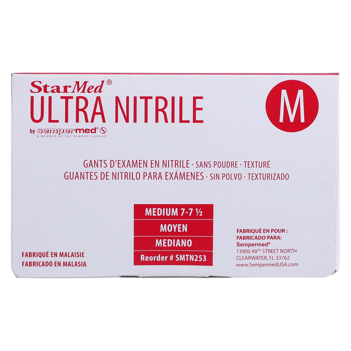 StarMed Ultra Nitrile Exam Gloves, Powder-Free, Textured, Medium, Lavender, 250/Box thumbnail 5