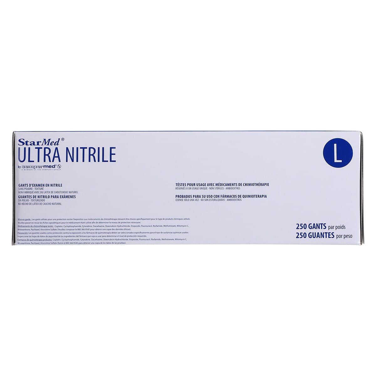 StarMed Ultra Nitrile Exam Gloves, Powder-Free, Textured, Large, Lavender, 250/Box thumbnail 8